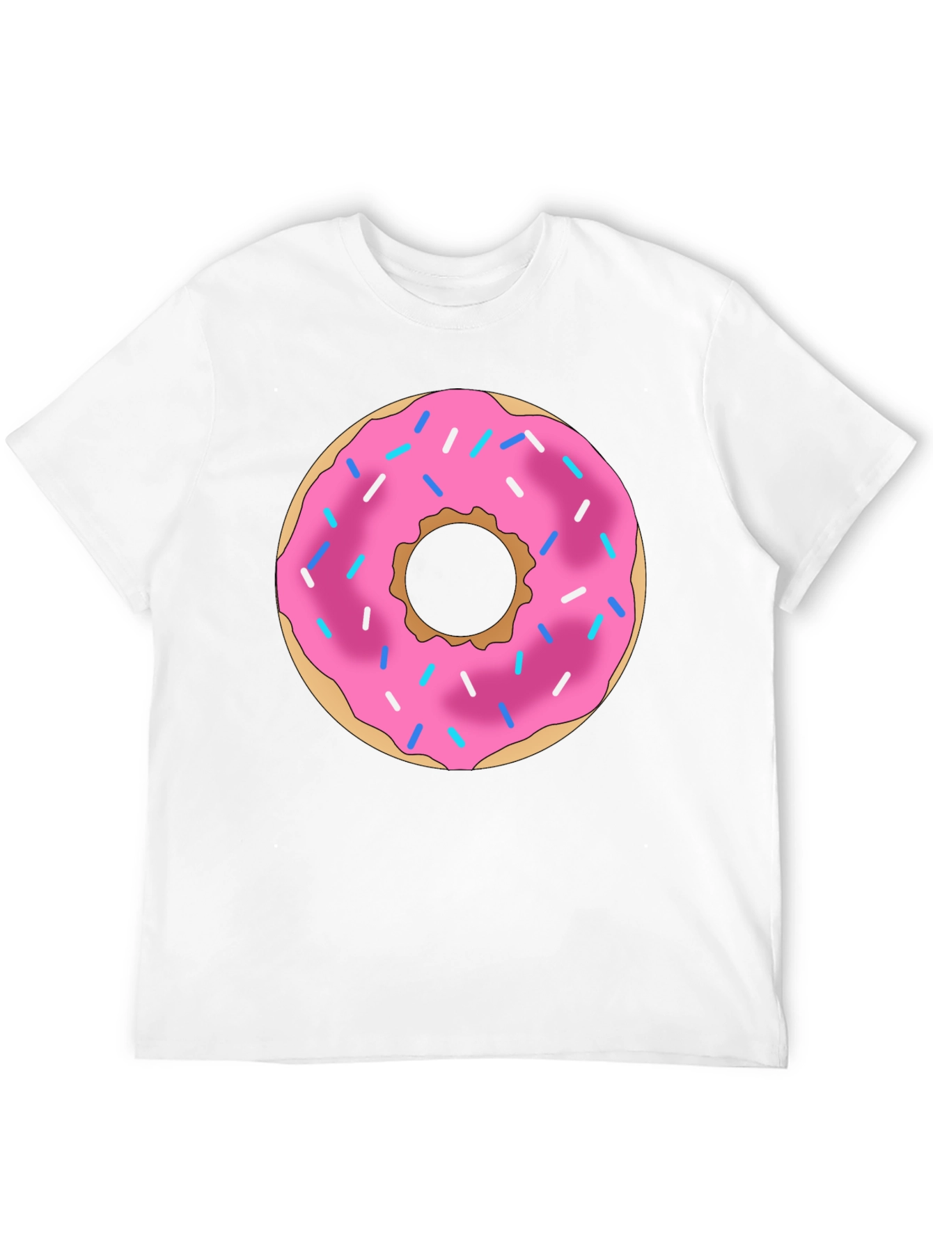 Black Donut Graphic Print Black T-Shirt view 12