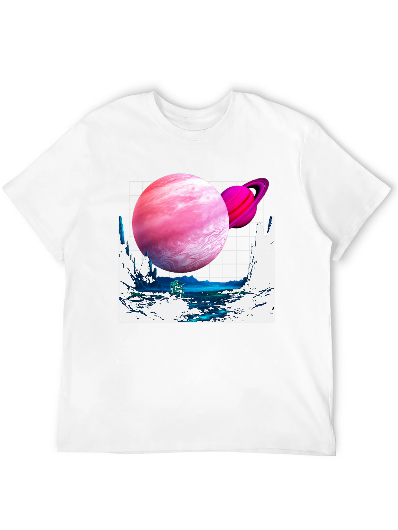 Black Galaxy Graphic Tee - Black Cotton Shirt view 12