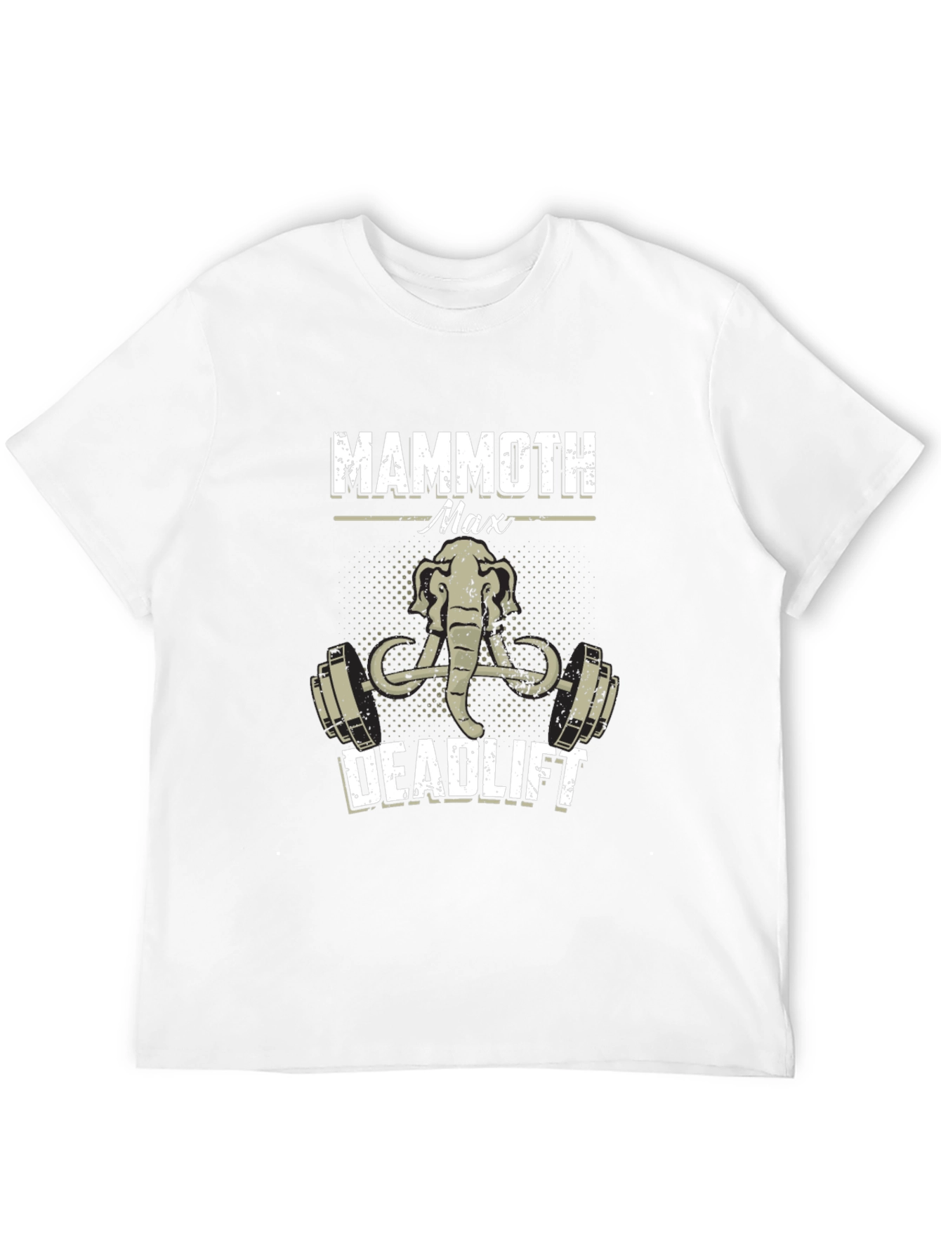 Black Mammoth Max Deadlift T-Shirt - Weightlifting Tee view 12