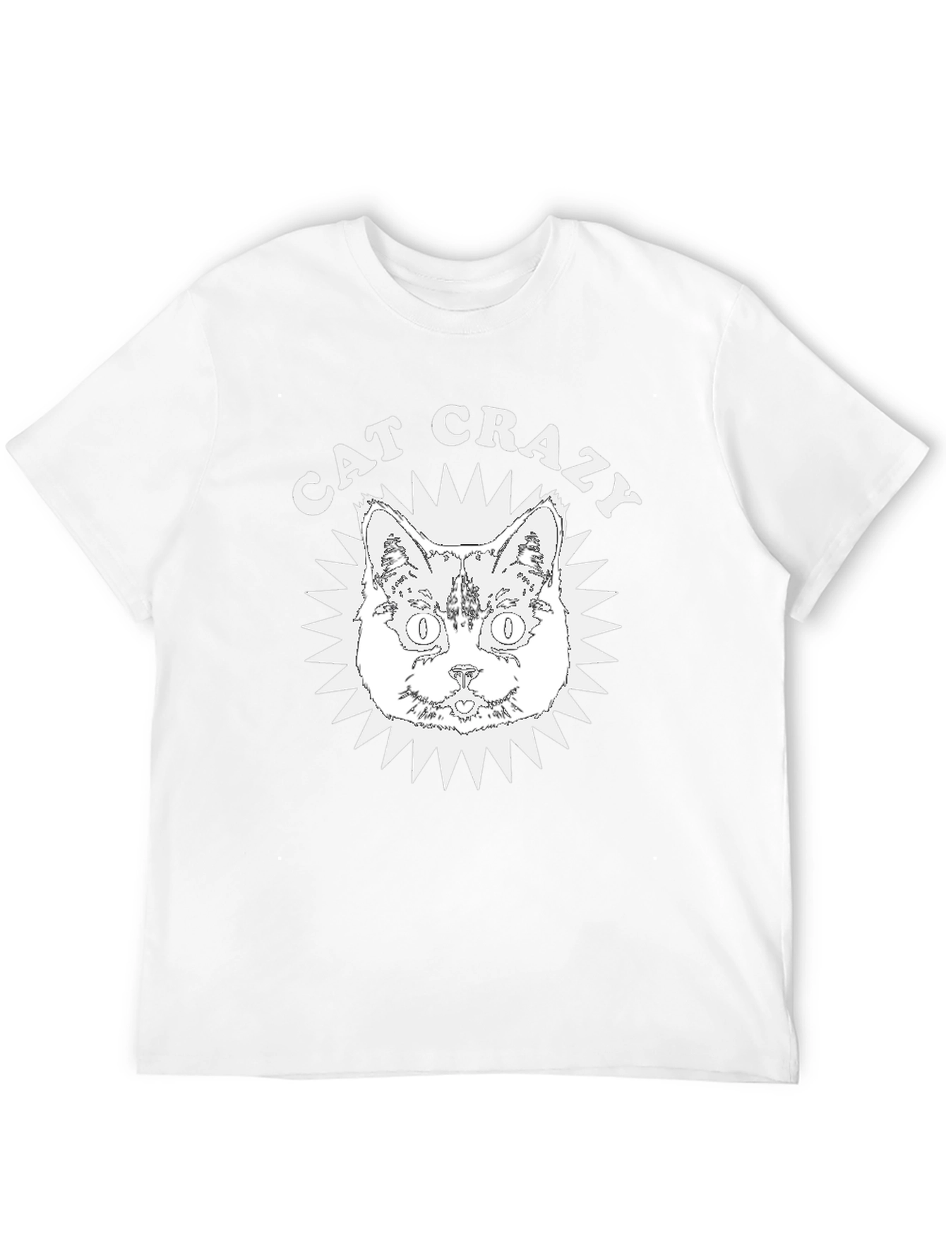 Black Cat Crazy Graphic Tee - Soft Cotton view 12