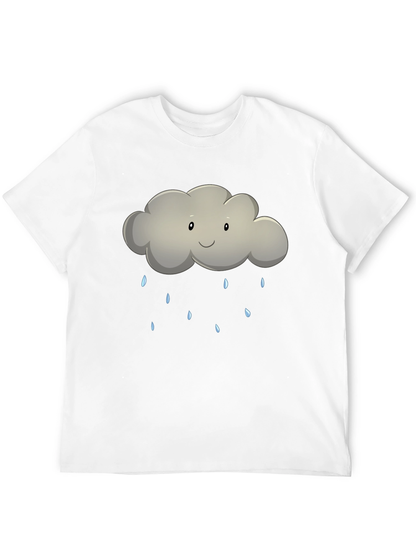 Black Rain Cloud Graphic Tee - Soft Cotton Comfort view 12