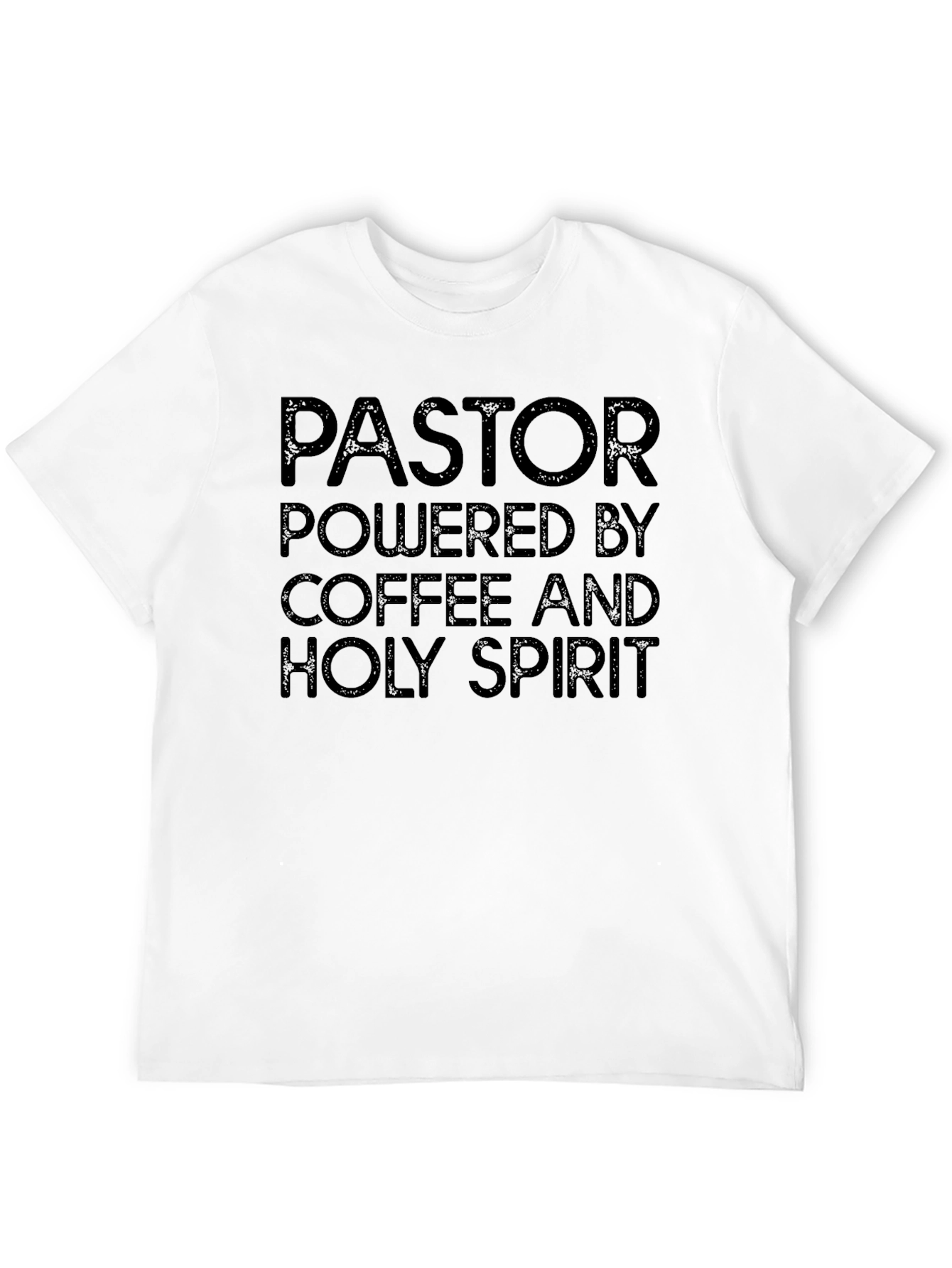 Black Pastor Powered By Coffee and Holy Spirit T-Shirt view 12