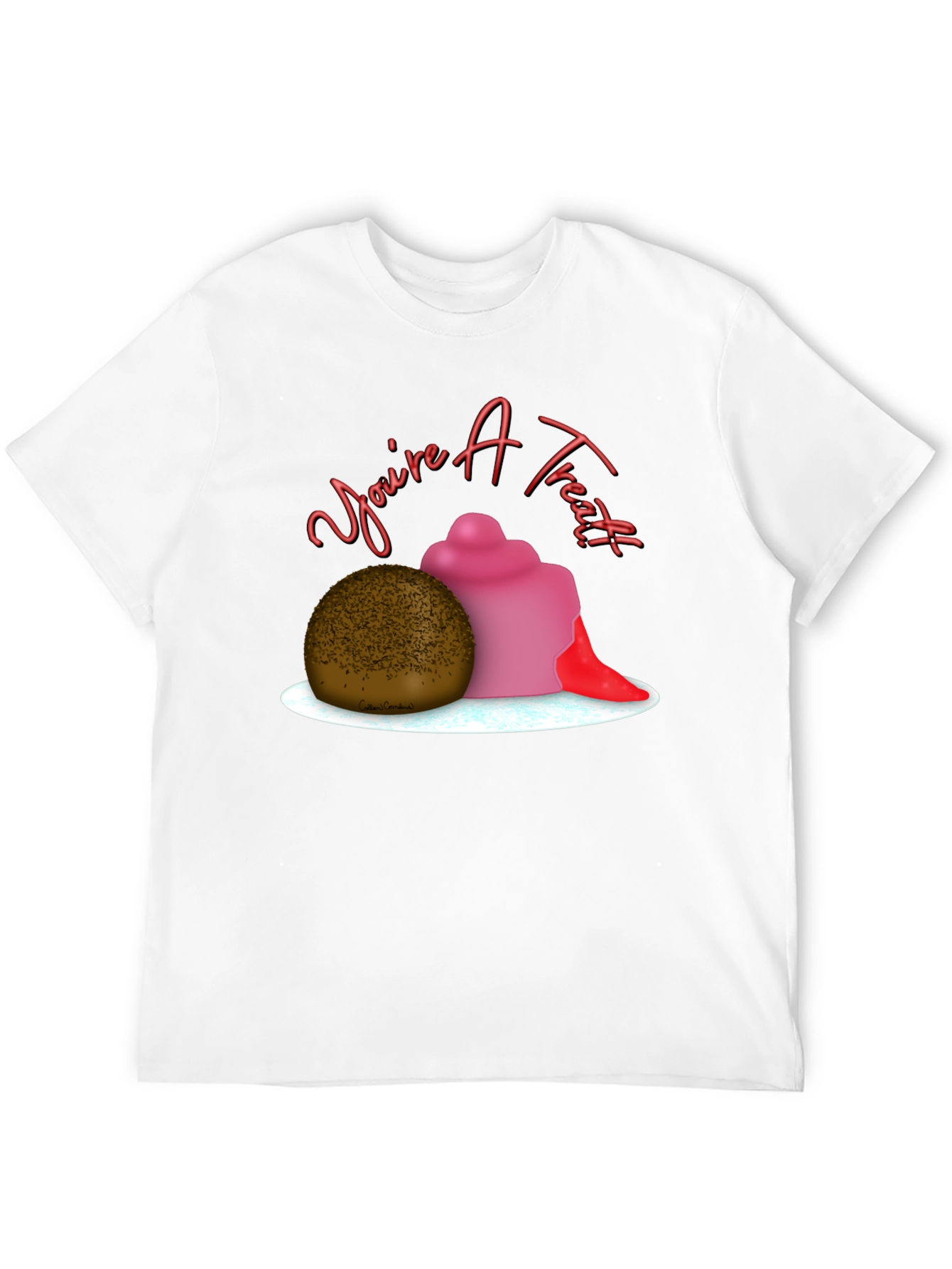 Black You're A Treat Dessert T-Shirt view 12