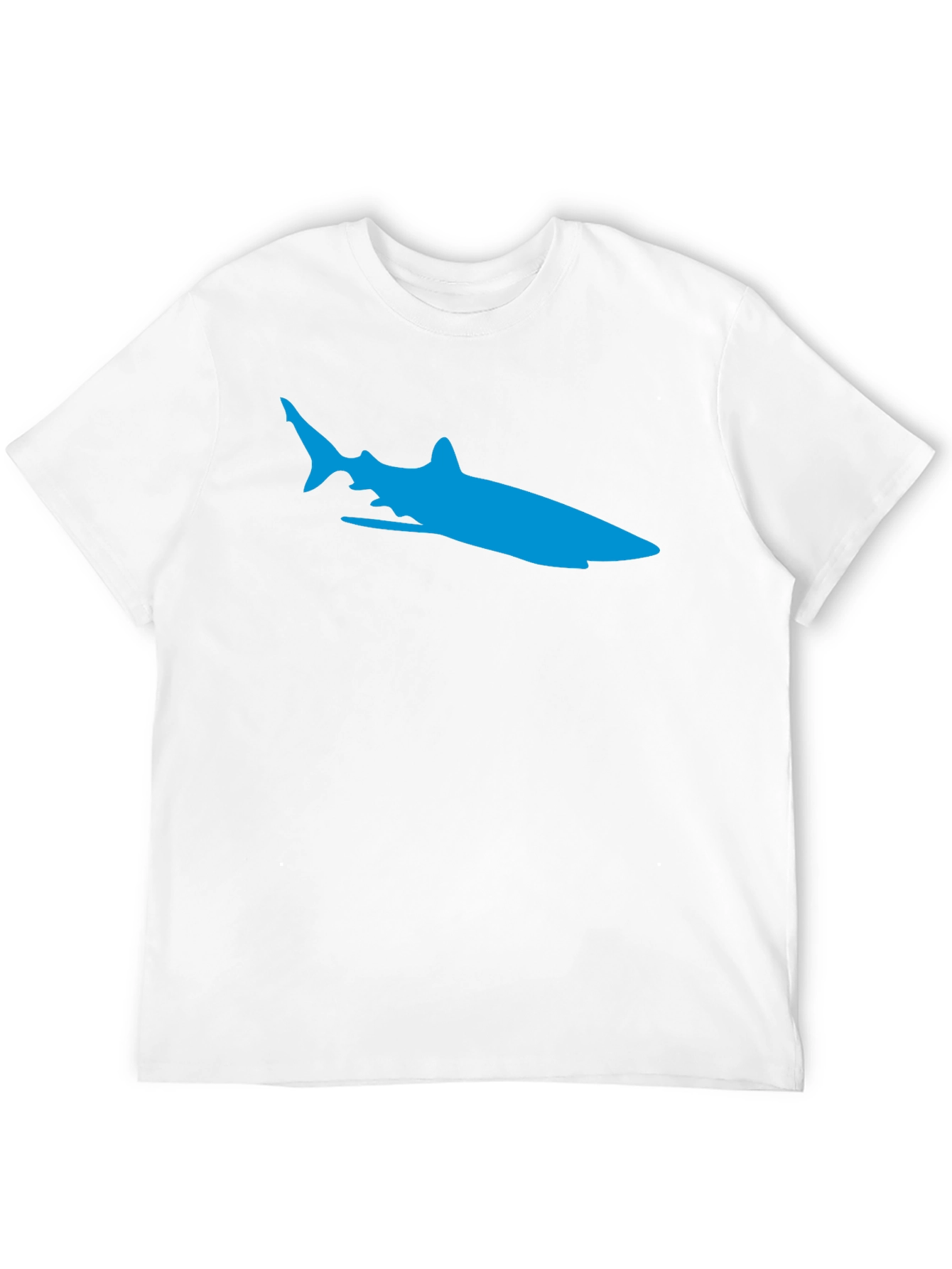 Black Cool Blue Shark Graphic T-Shirt view 12
