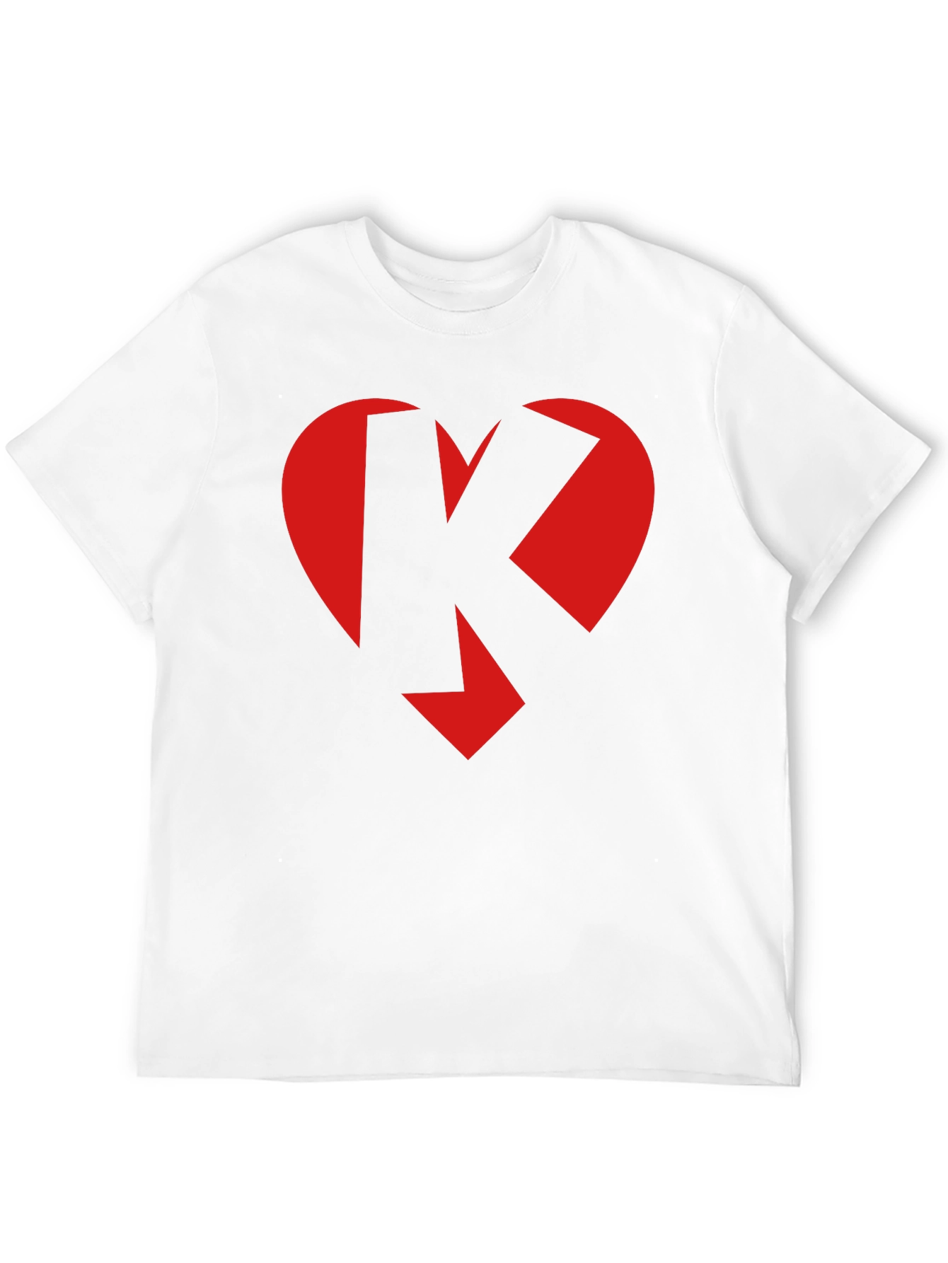 Black Heart K Graphic Tee - Black Crew Neck view 12