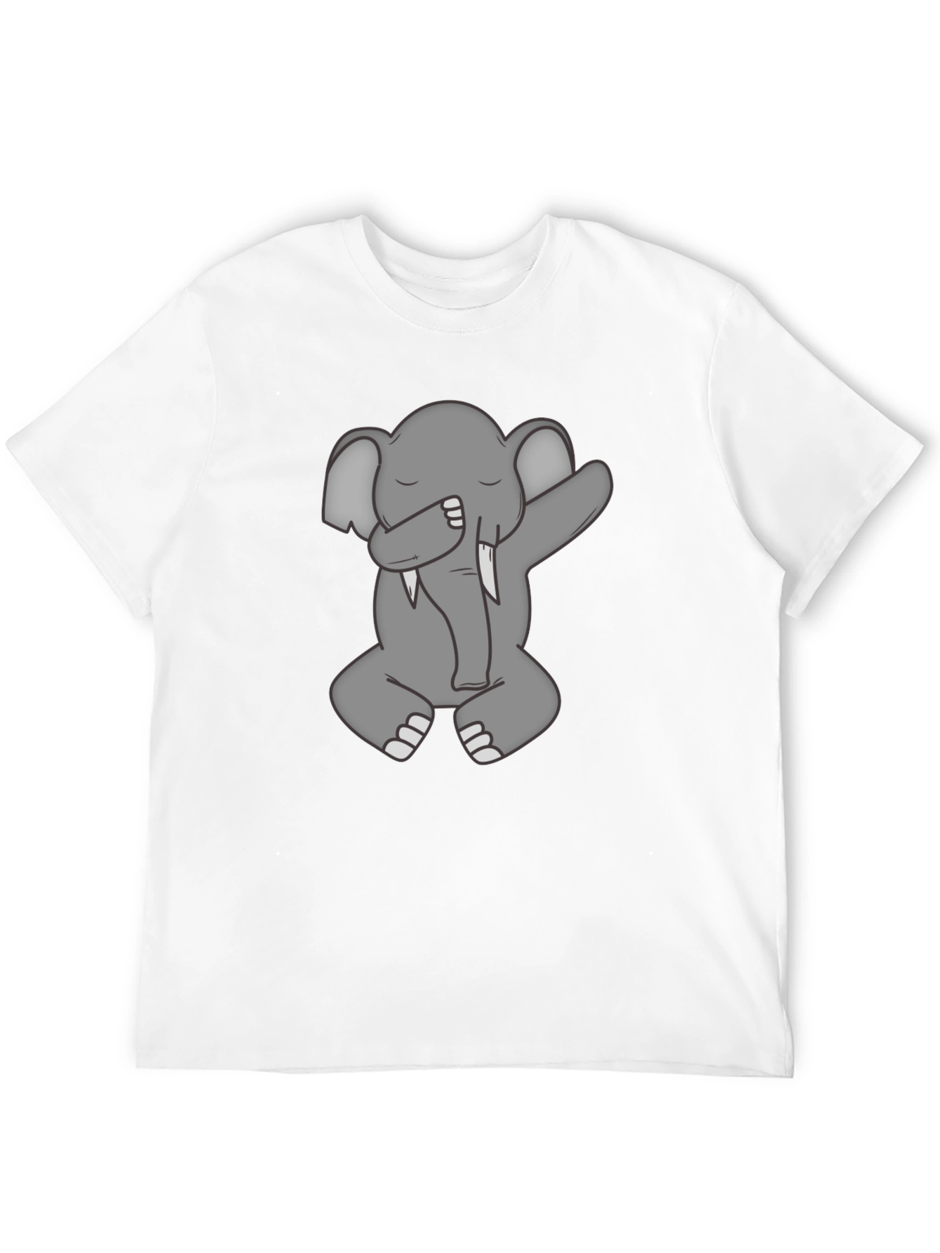 Black Elephant Dab Graphic Tee - Stylish Black T-Shirt view 12