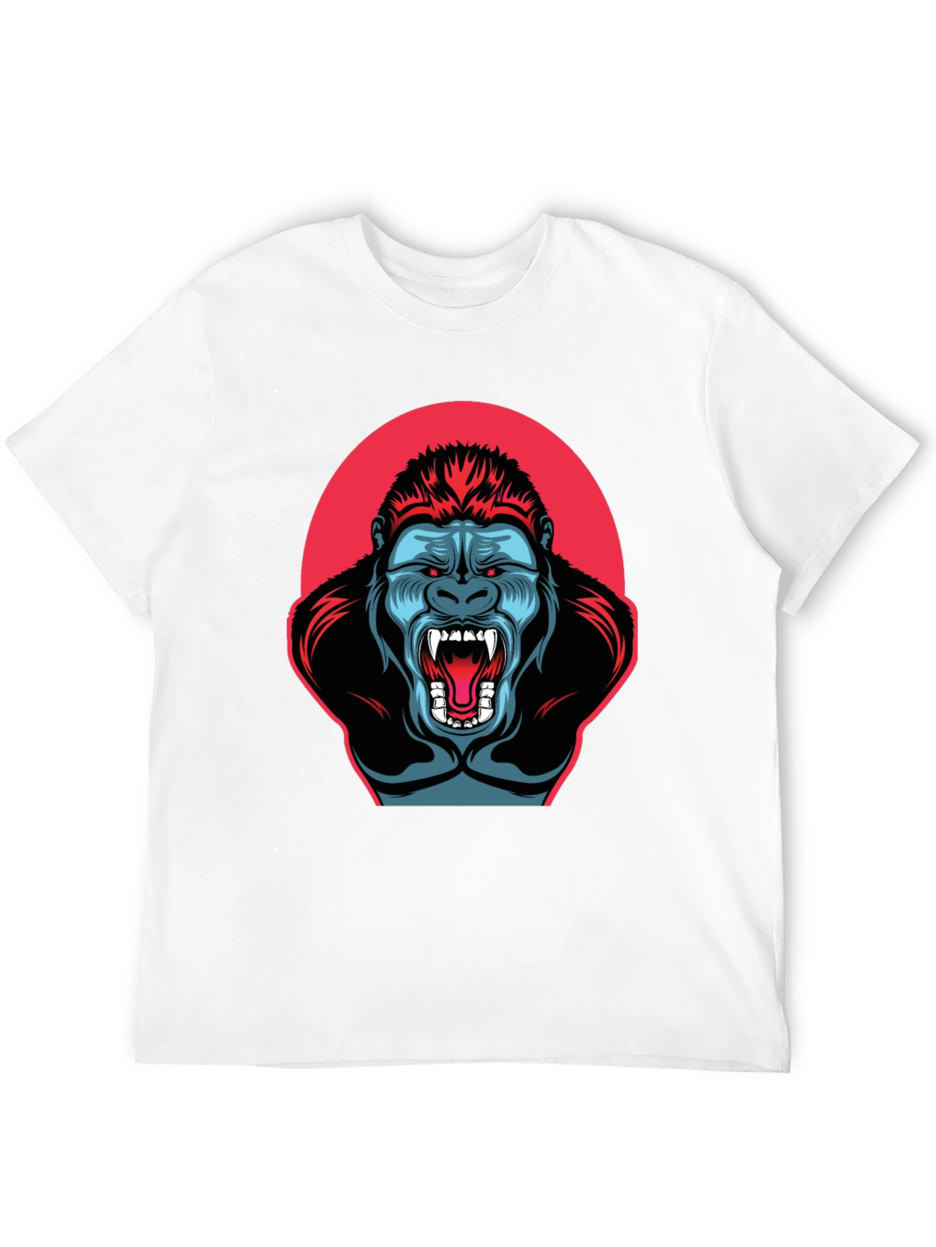 Black Gorilla Graphic T-Shirt - Men's Black Tee view 12
