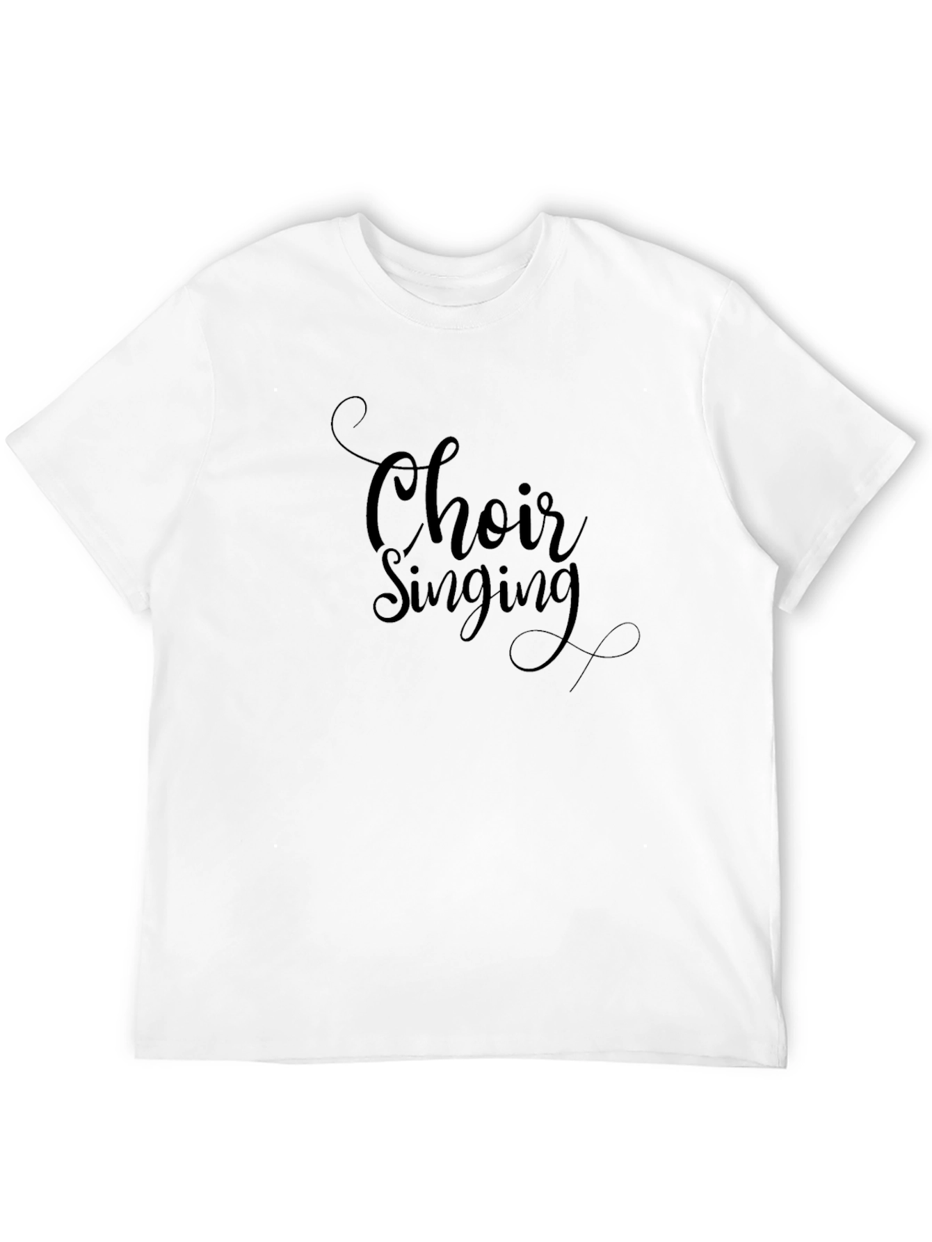 Black Choir Singing Black Graphic Tee Shirt view 12