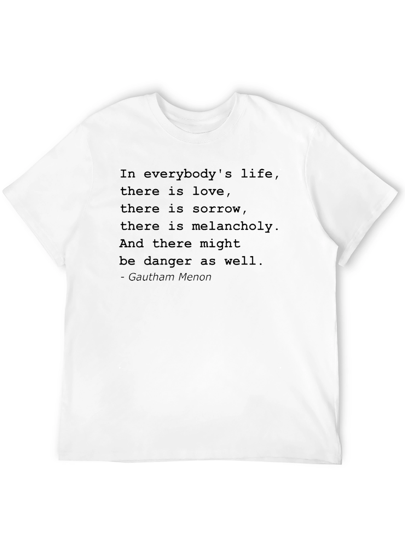 Black Inspirational Quote Black T-Shirt view 12