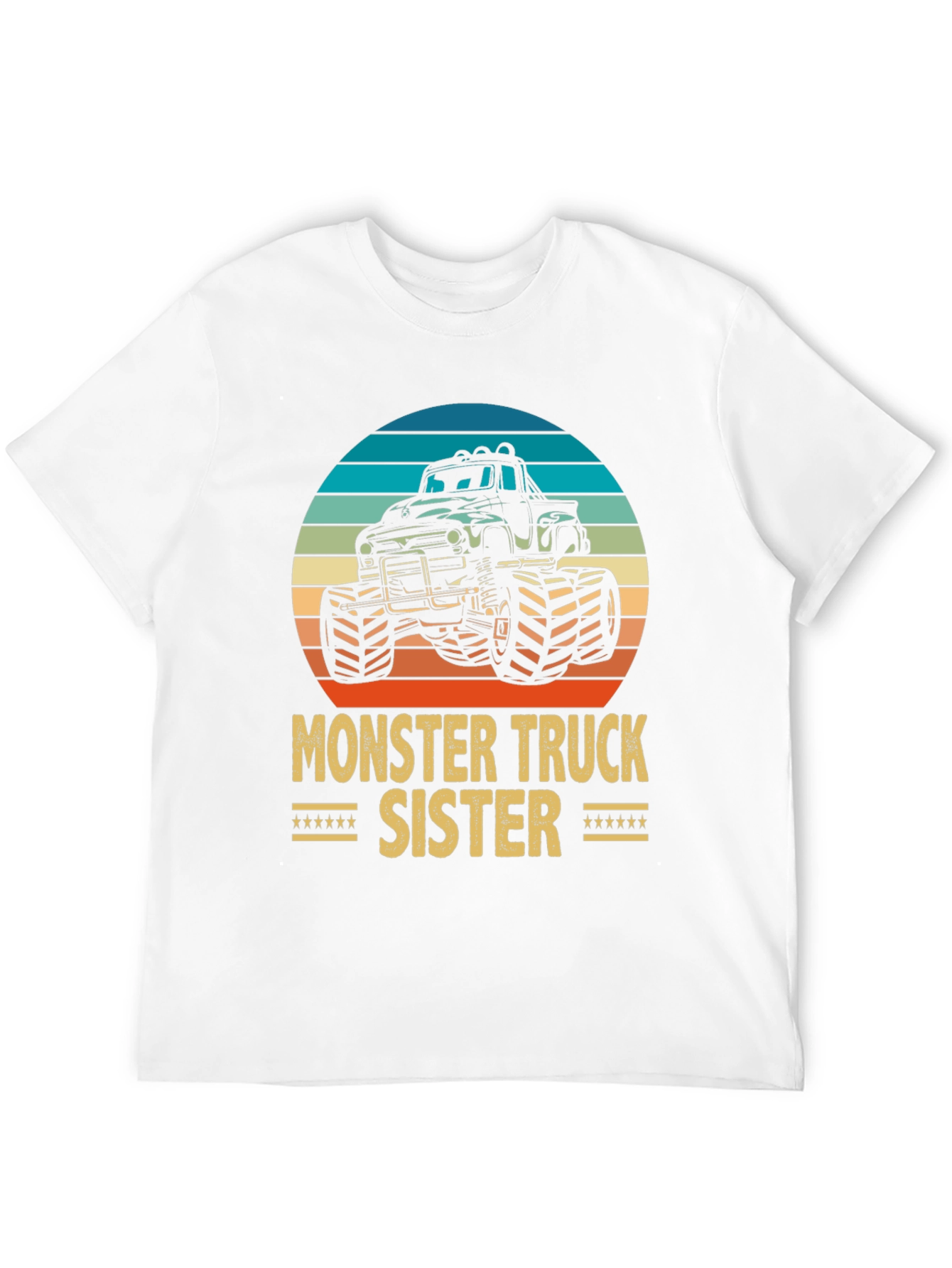 Black Monster Truck Sister Graphic Tee - Black Cotton Blend view 12
