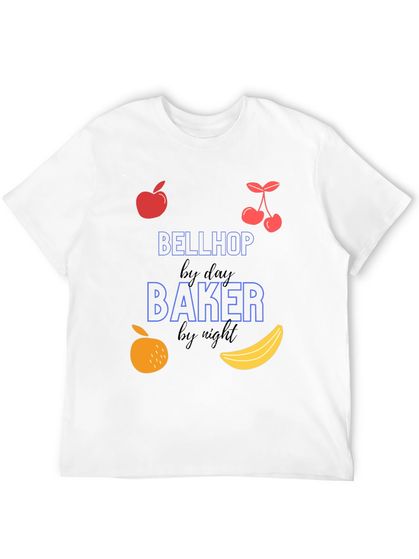 Black Bellhop By Day Baker By Night T-Shirt view 12