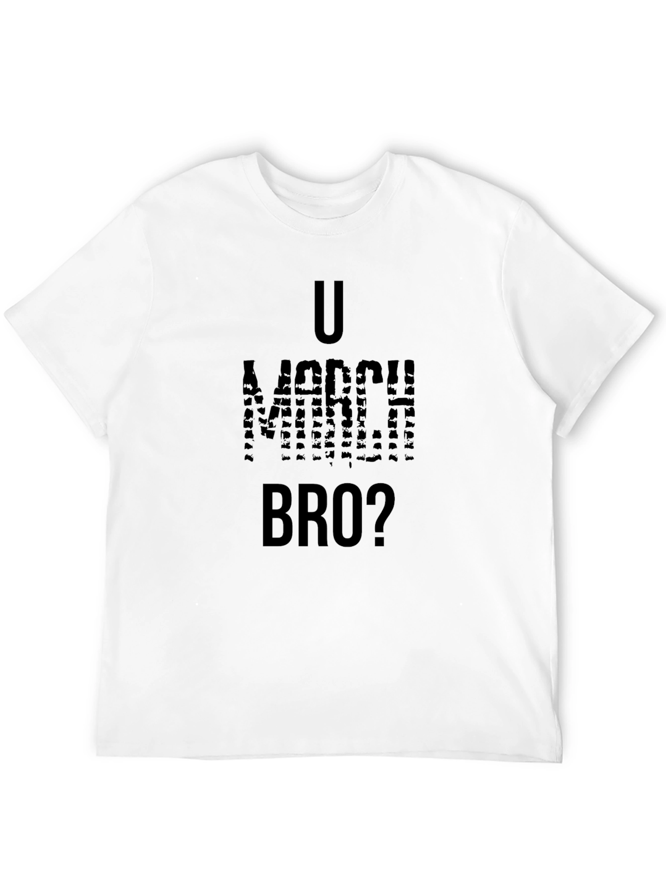 Black U Mad Bro? Graphic Tee - Black Cotton T-Shirt view 12