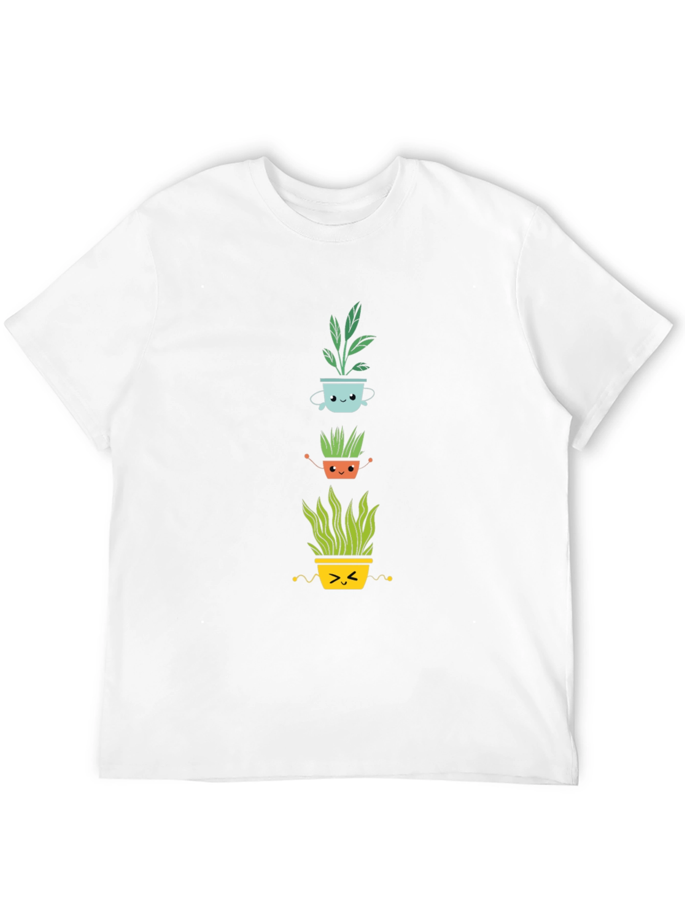 Black Cute Plant Pot T-Shirt - Black Cotton Tee view 12