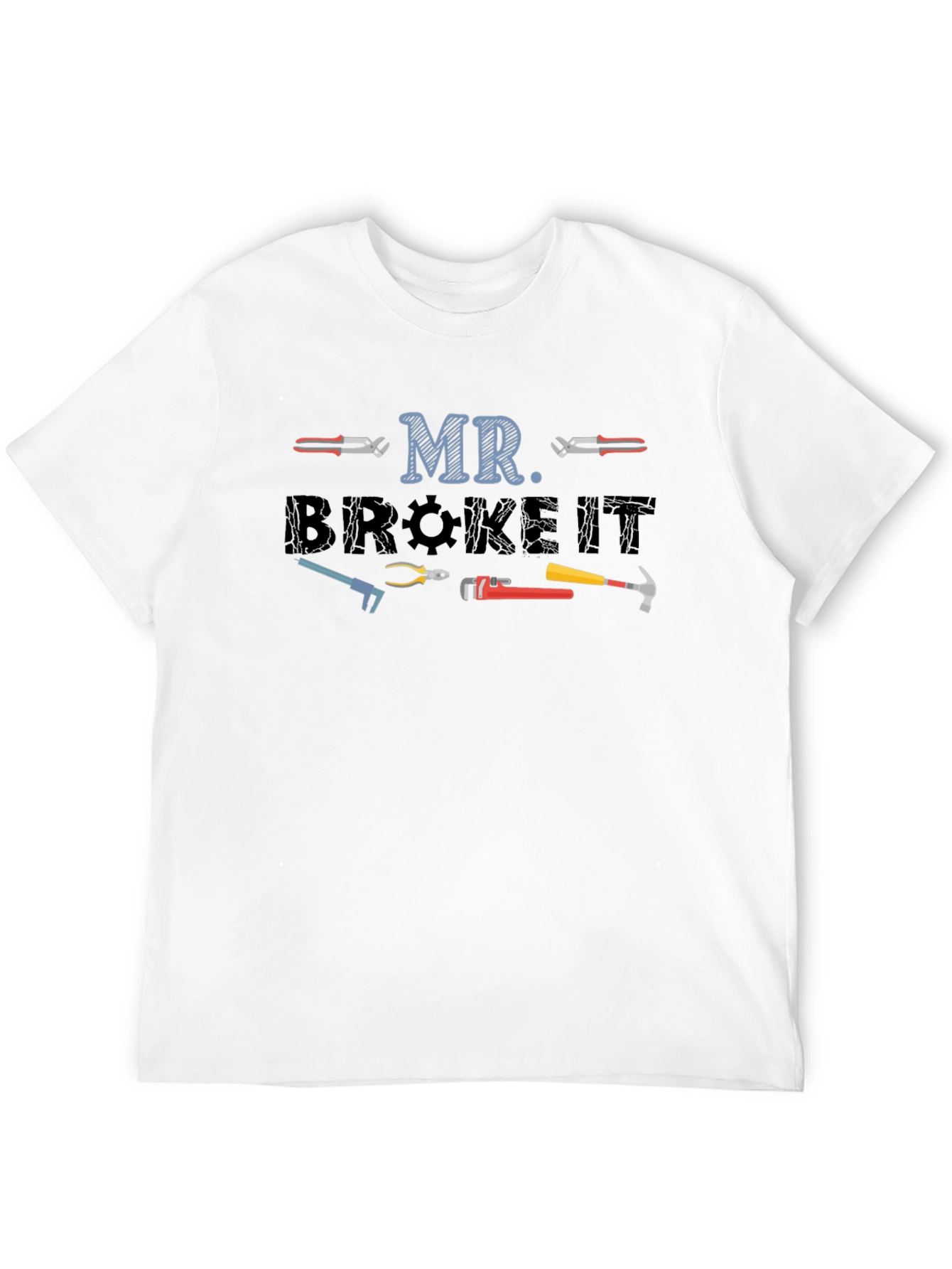 Black Mr. Broke It Black Graphic Tee view 12