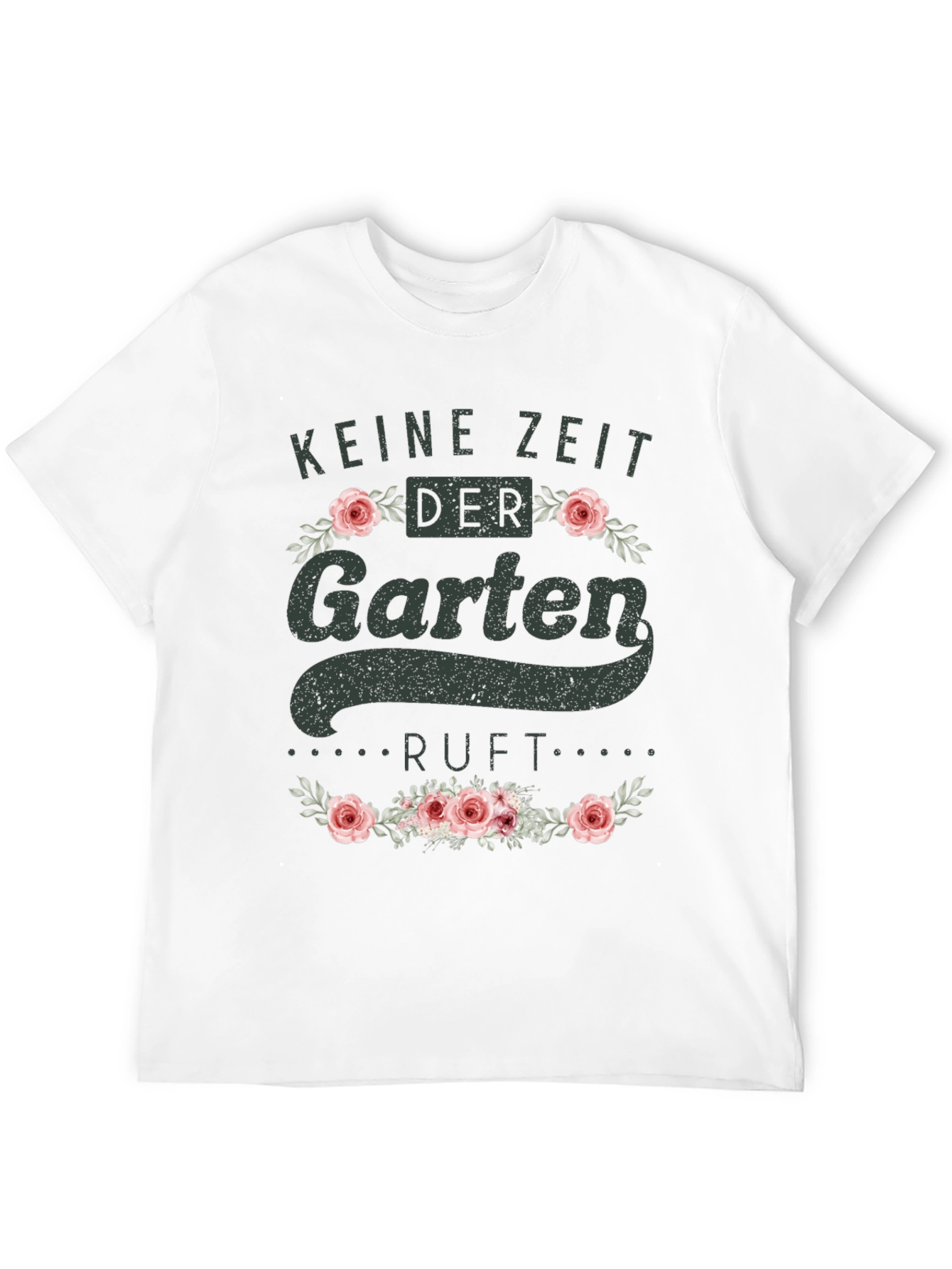 Black Gardening T-Shirt - Keine Zeit Der Garten Ruft view 12