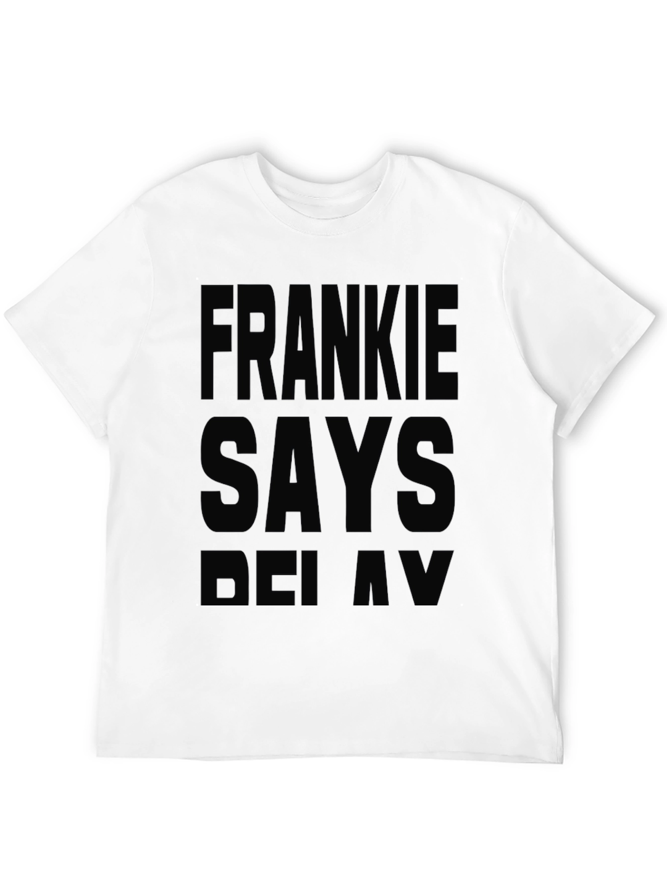 Black Frankie Says Relax Black T-Shirt view 12