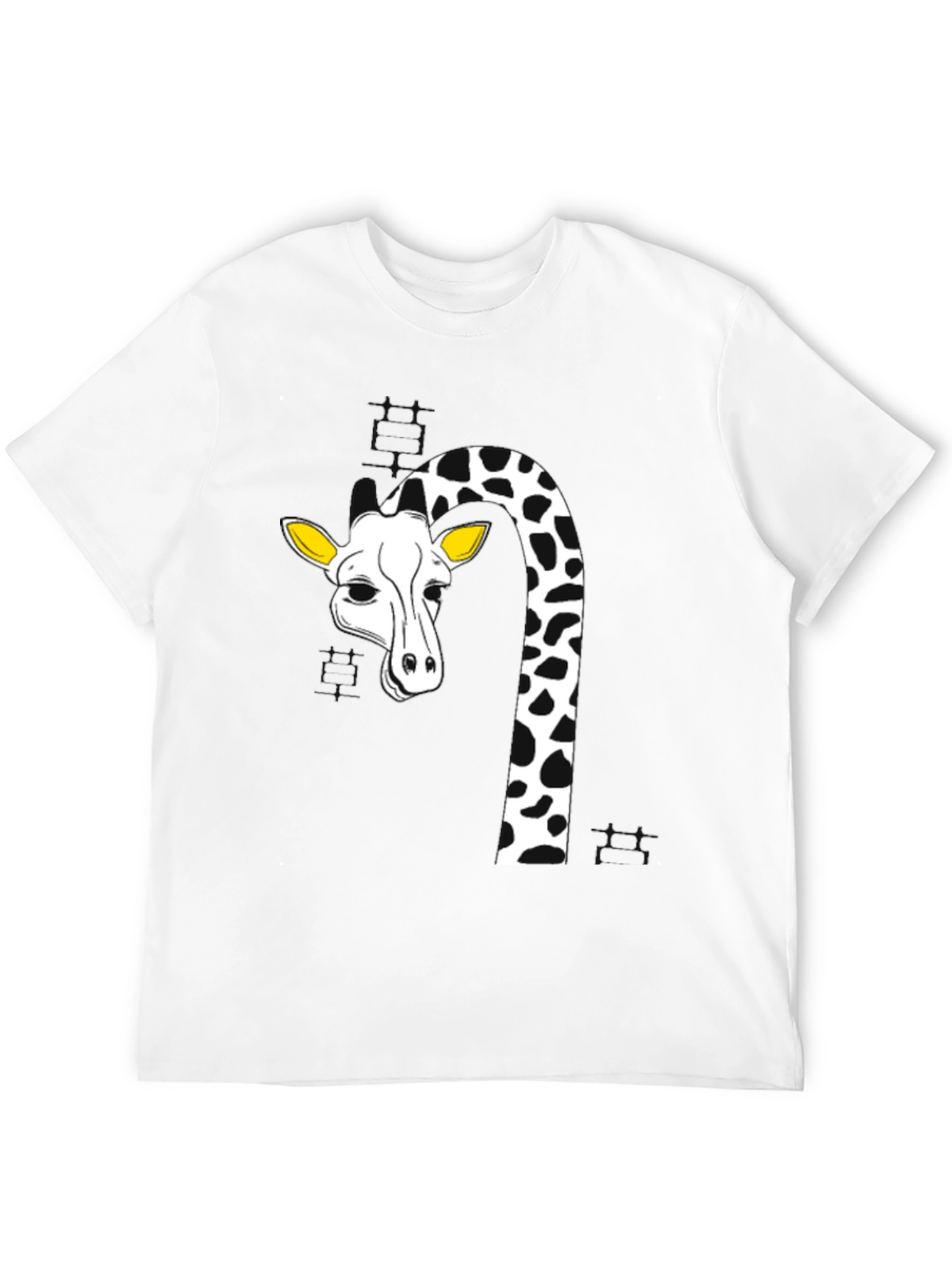 Black Giraffe Graphic Tee - Black Cotton Blend view 12