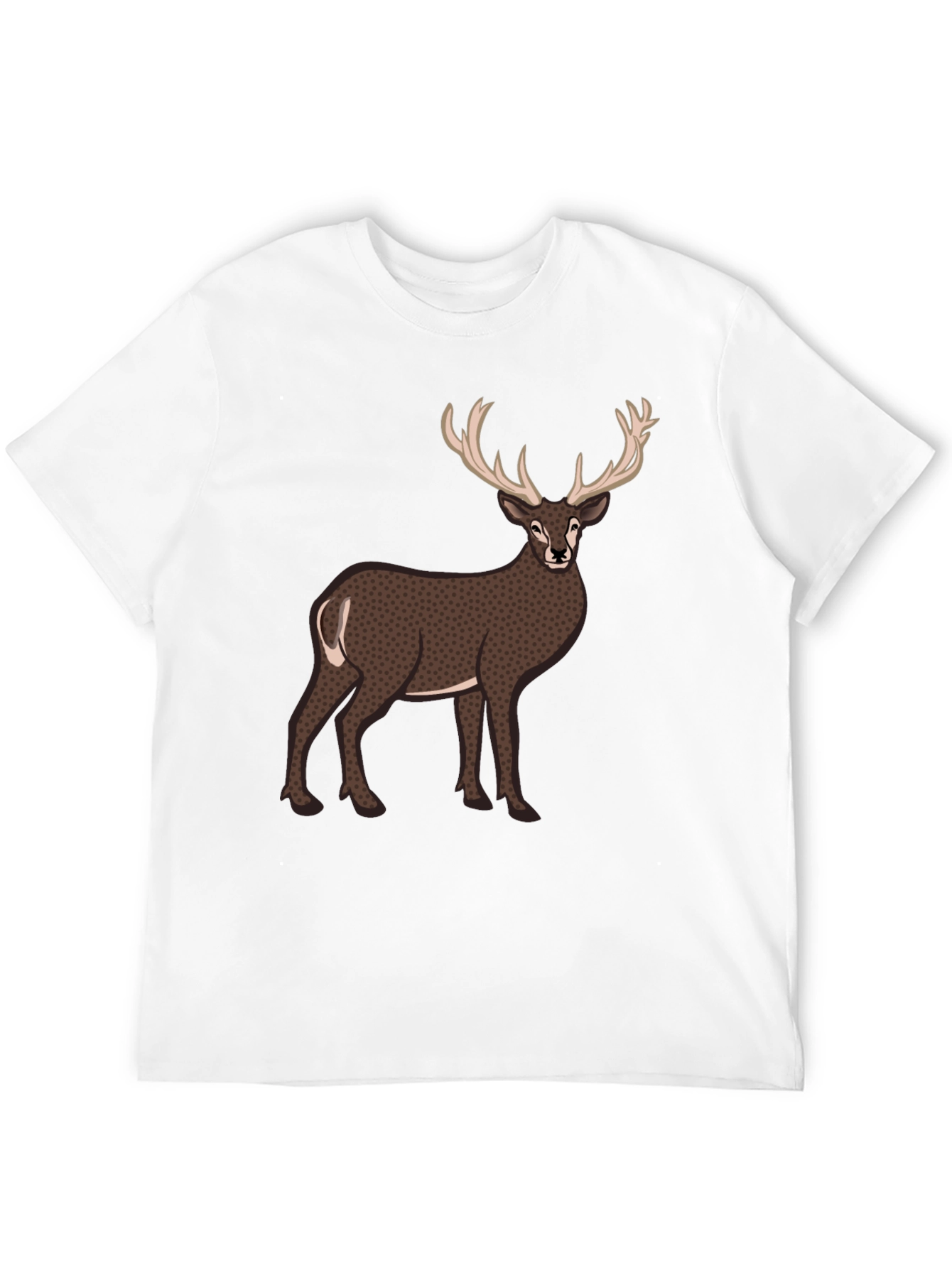 Black Deer Graphic T-Shirt - Men's Casual Tee view 12