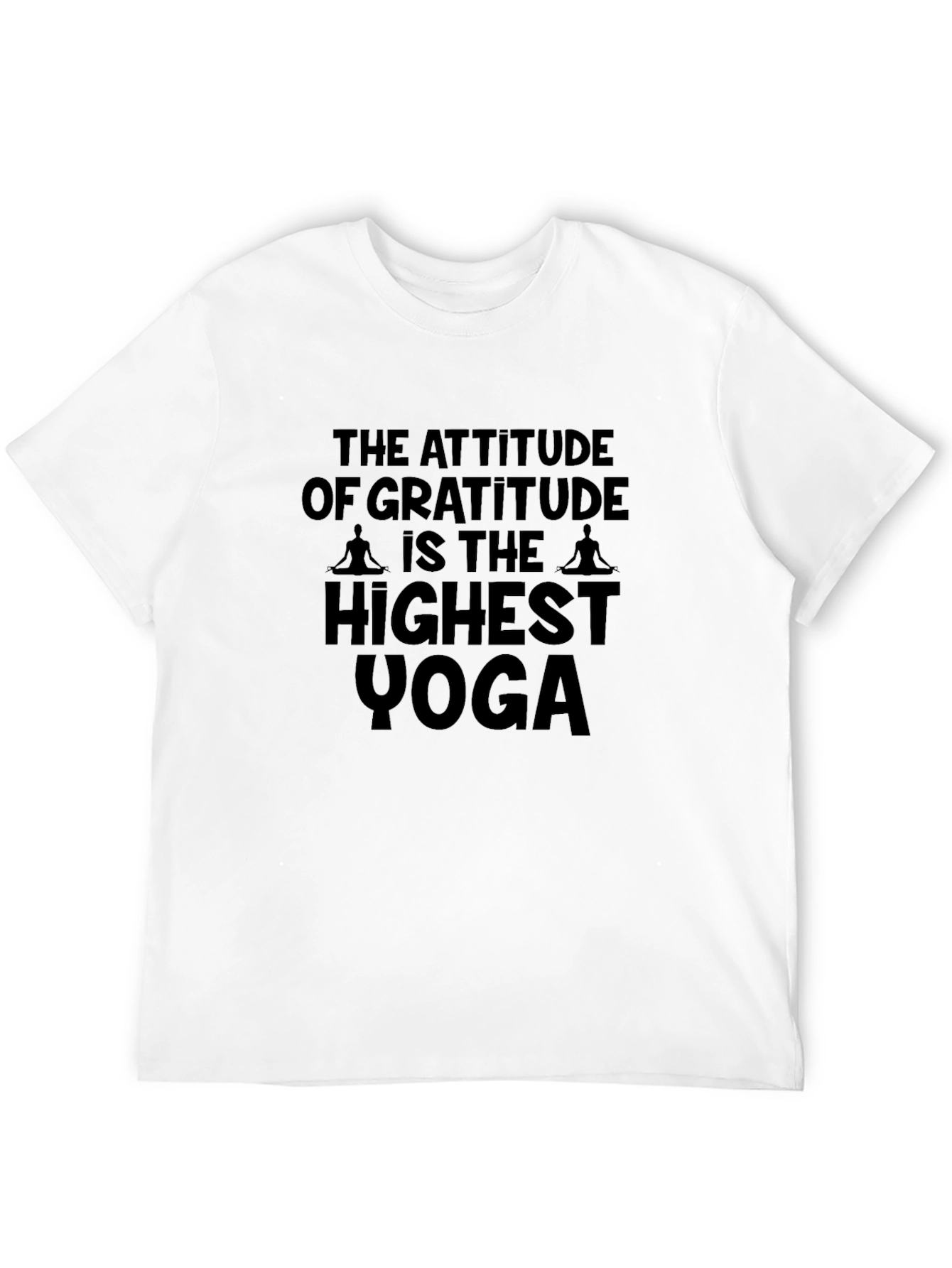 Black Gratitude is Yoga T-Shirt - Black view 12
