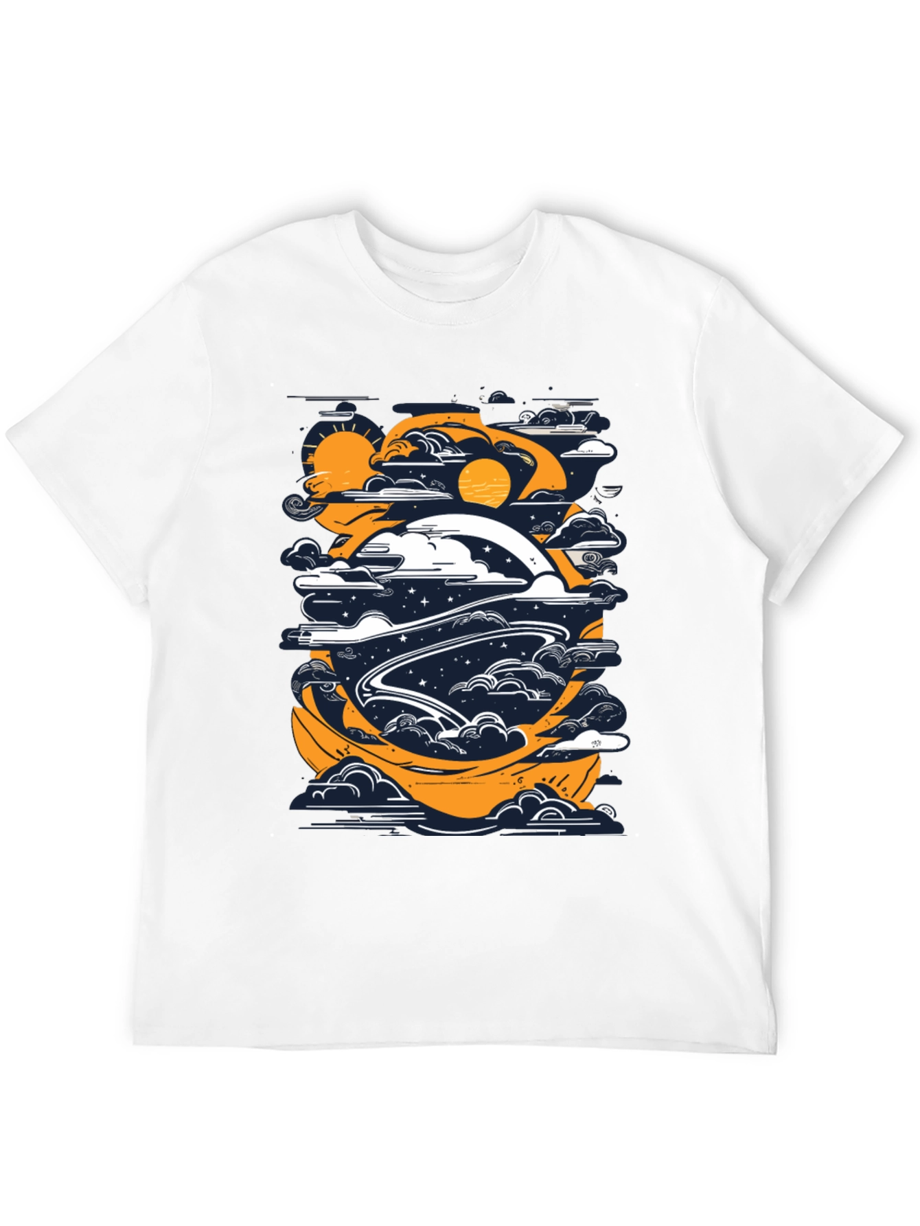 Black Celestial Journey Graphic Tee view 12