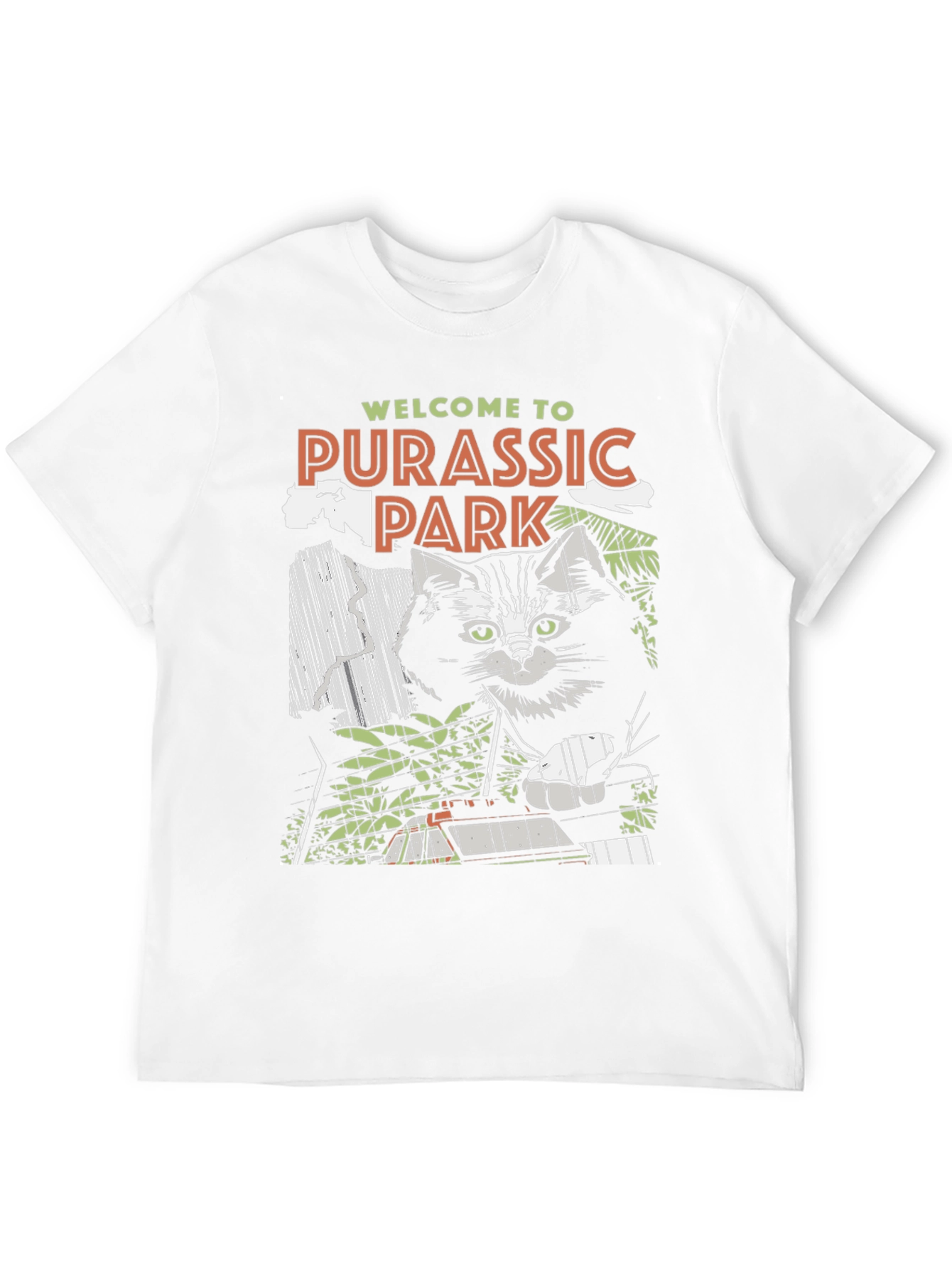 Black Purassic Park Black Graphic T-Shirt - Cat Lover Tee view 12
