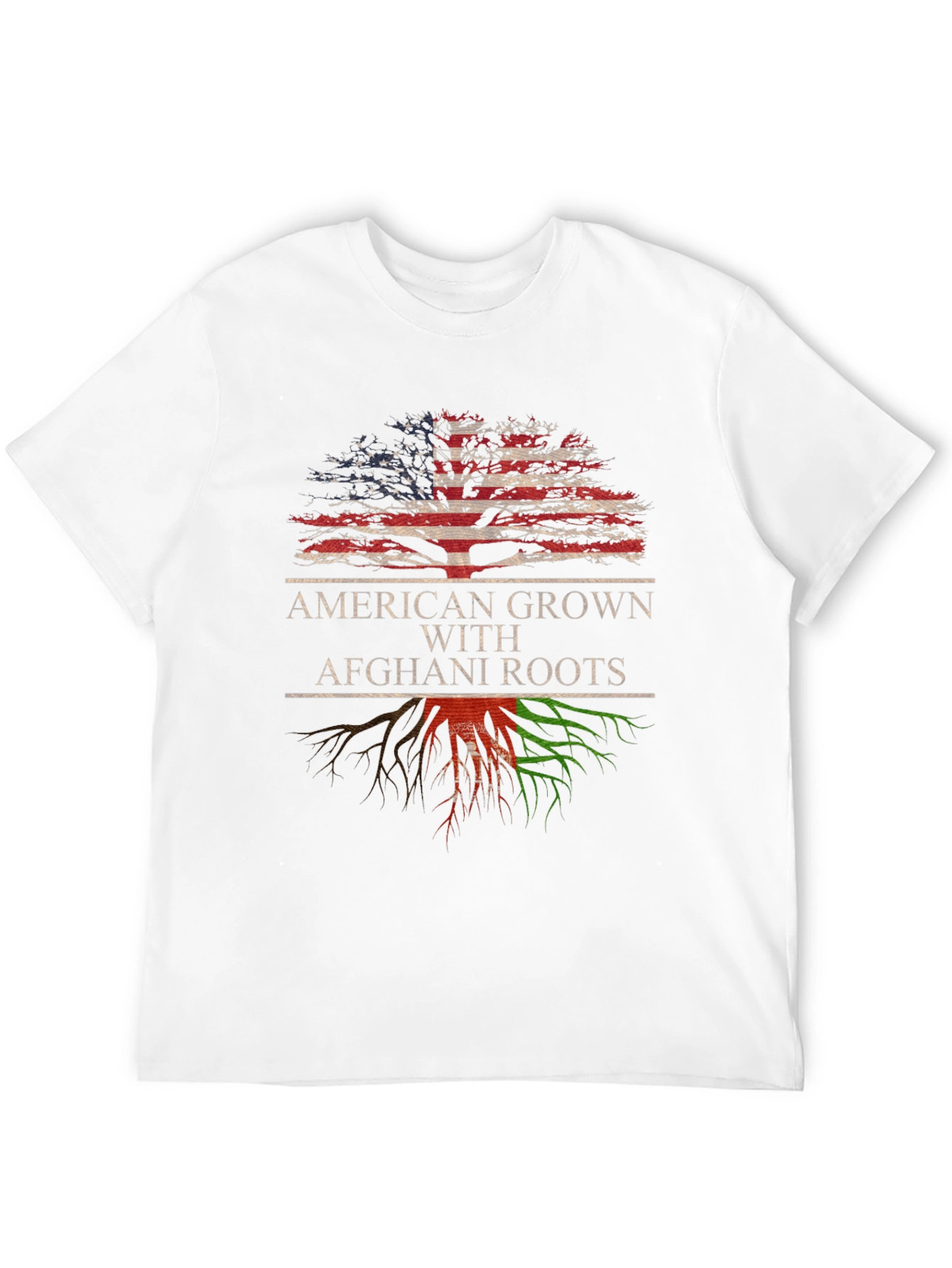 Black American Grown with Afghani Roots T-Shirt view 12