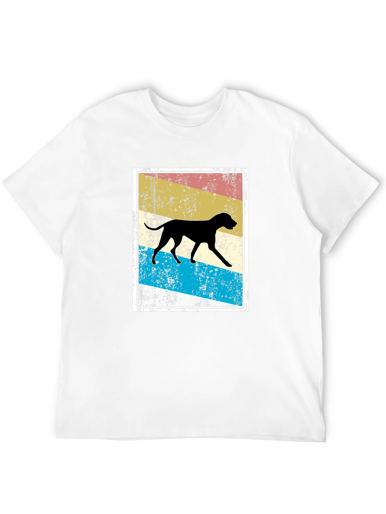 Black Vintage Dog Silhouette Tee view 12