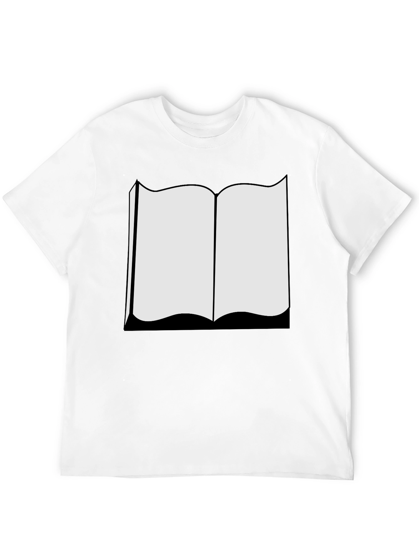 Black Open Book Black T-Shirt - Read On! view 12