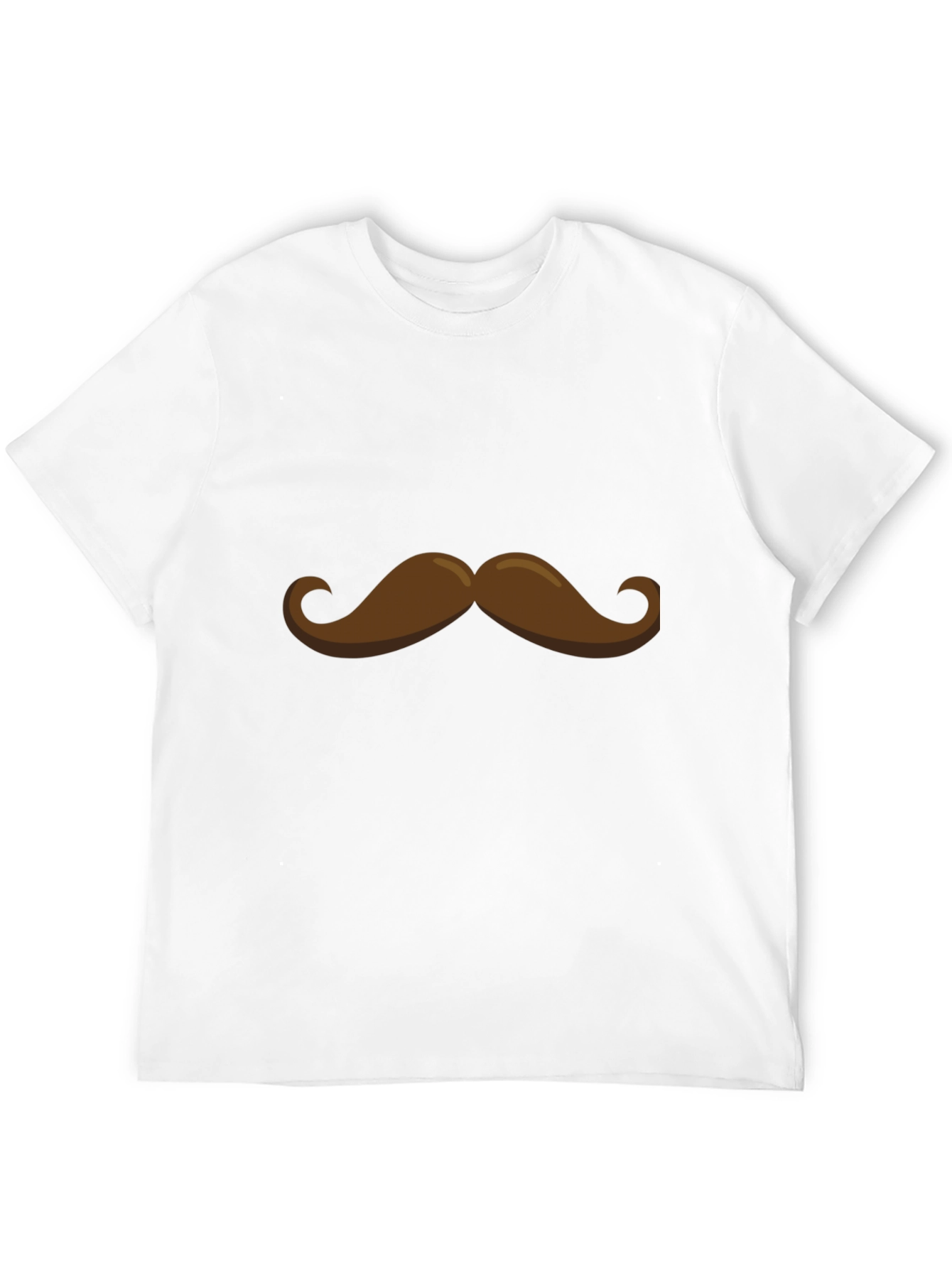 Black Mustache Graphic Tee - Funny Novelty Shirt view 12
