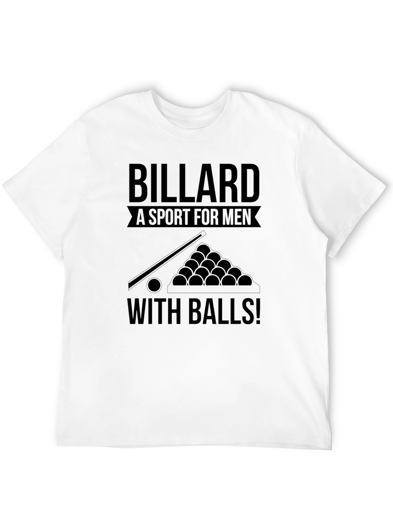Black Billiard Sport For Men T-Shirt view 12
