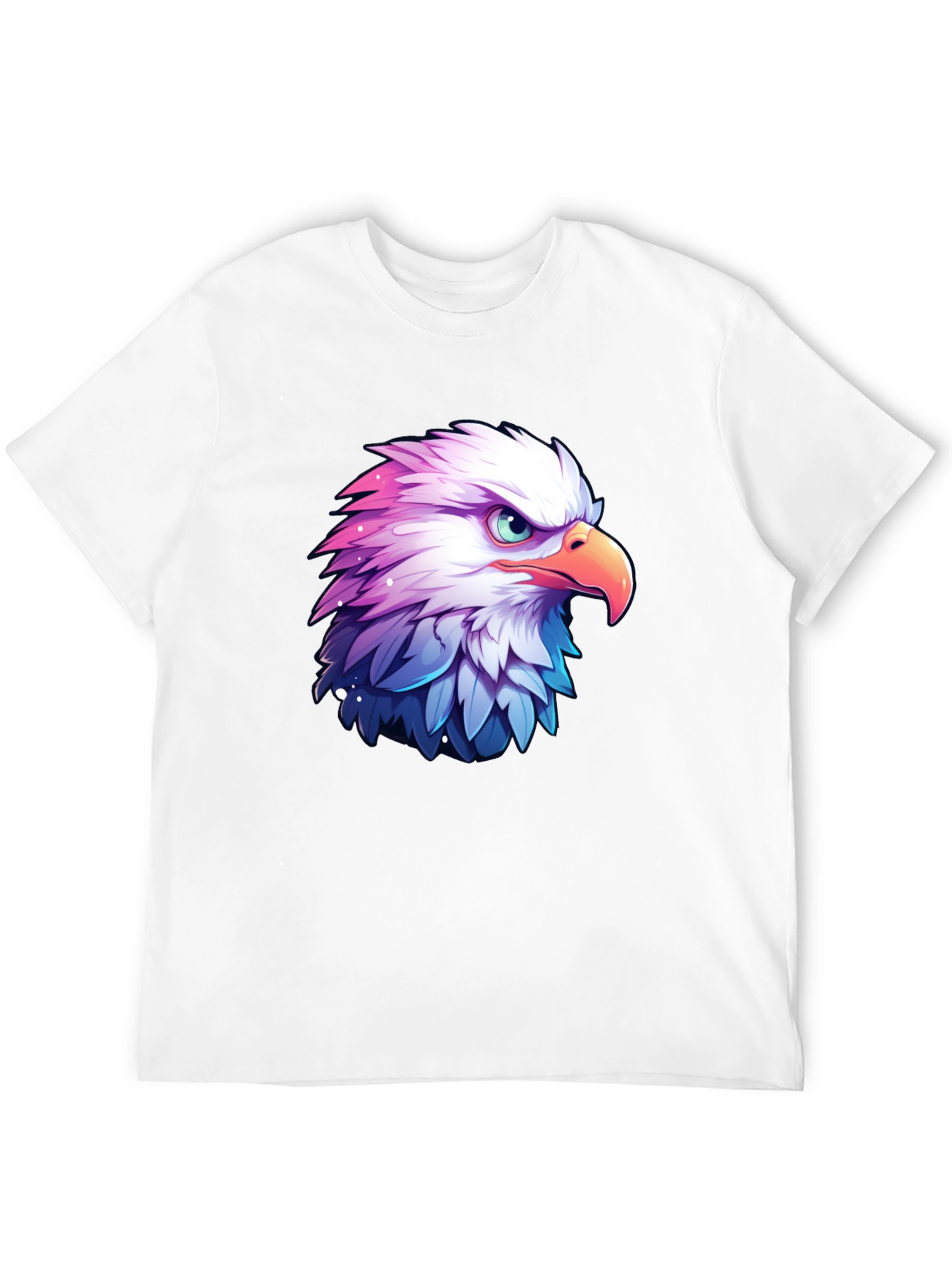 Black Eagle Graphic Black T-Shirt for Men view 12
