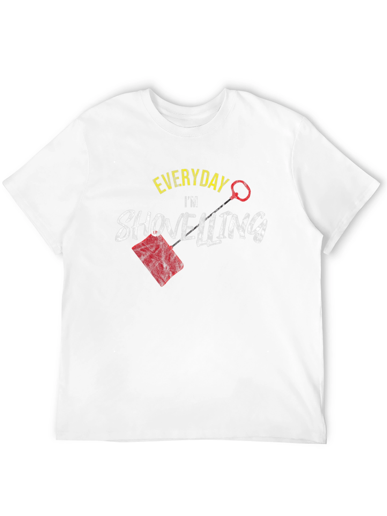 Black Everyday I'm Shovelling Black T-Shirt view 12