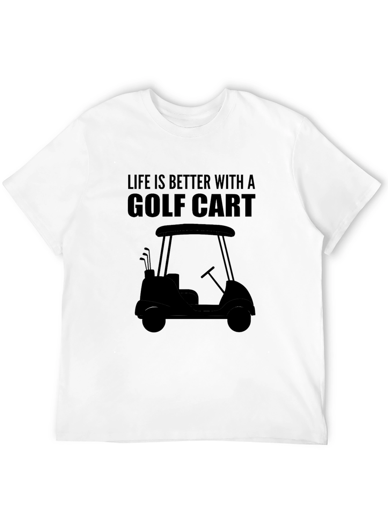 Black Life is Better with a Golf Cart T-Shirt view 12