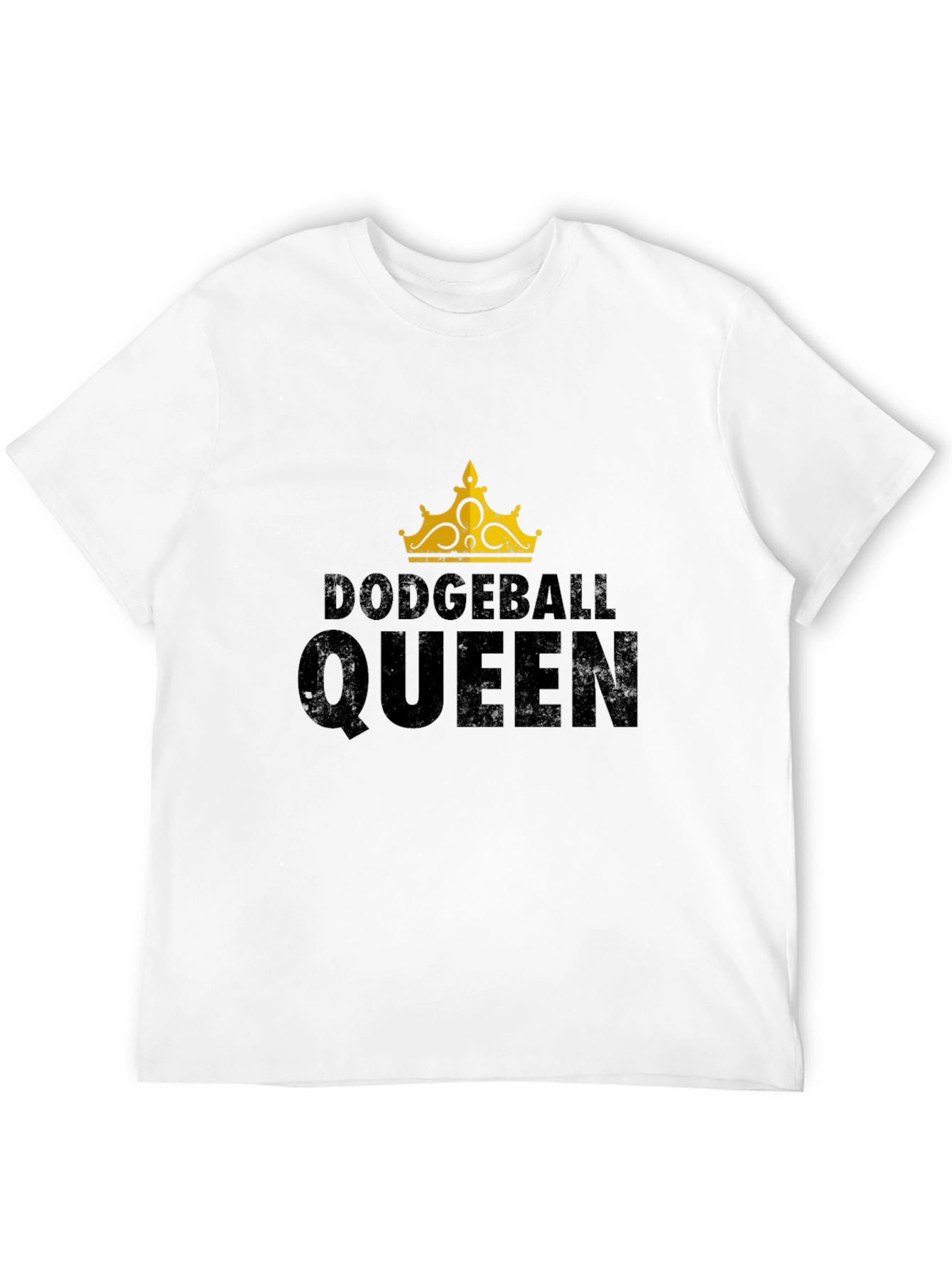 Black Dodgeball Queen Black Graphic T-Shirt view 12