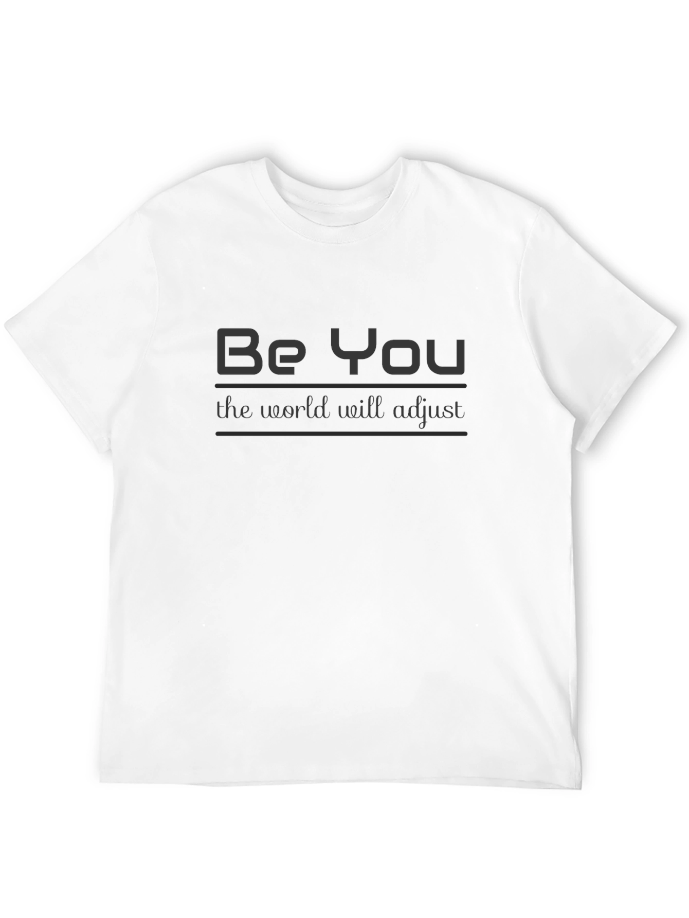 Black Be You T-Shirt: Motivational Style, Soft Cotton, Black view 12