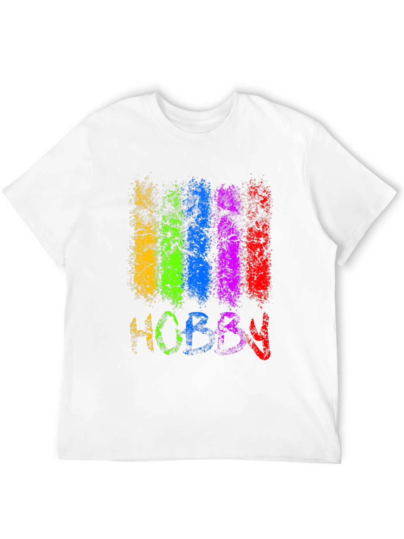 Black Colorful Hobby Graphic Tee - Black Cotton Blend view 12