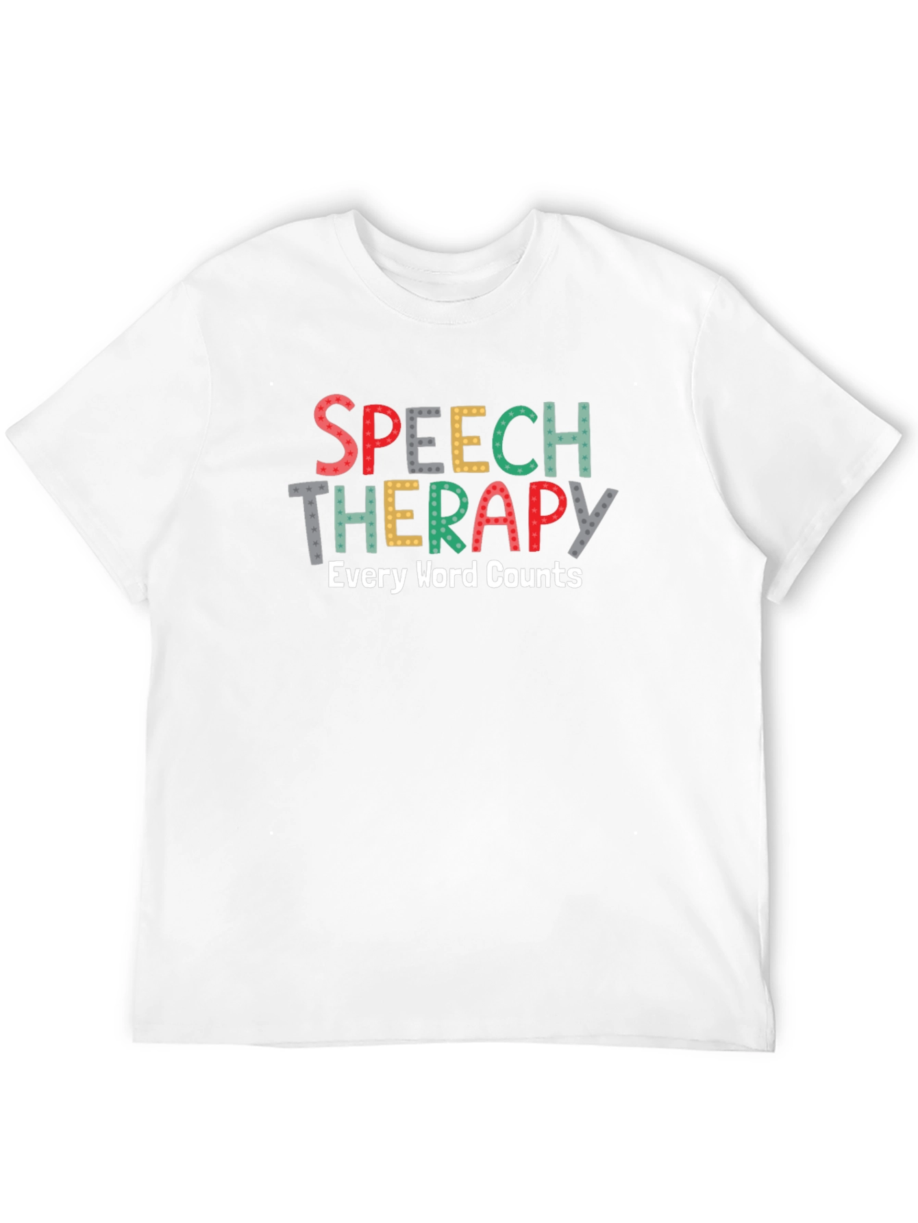 Black Speech Therapy T-Shirt - Every Word Counts view 12