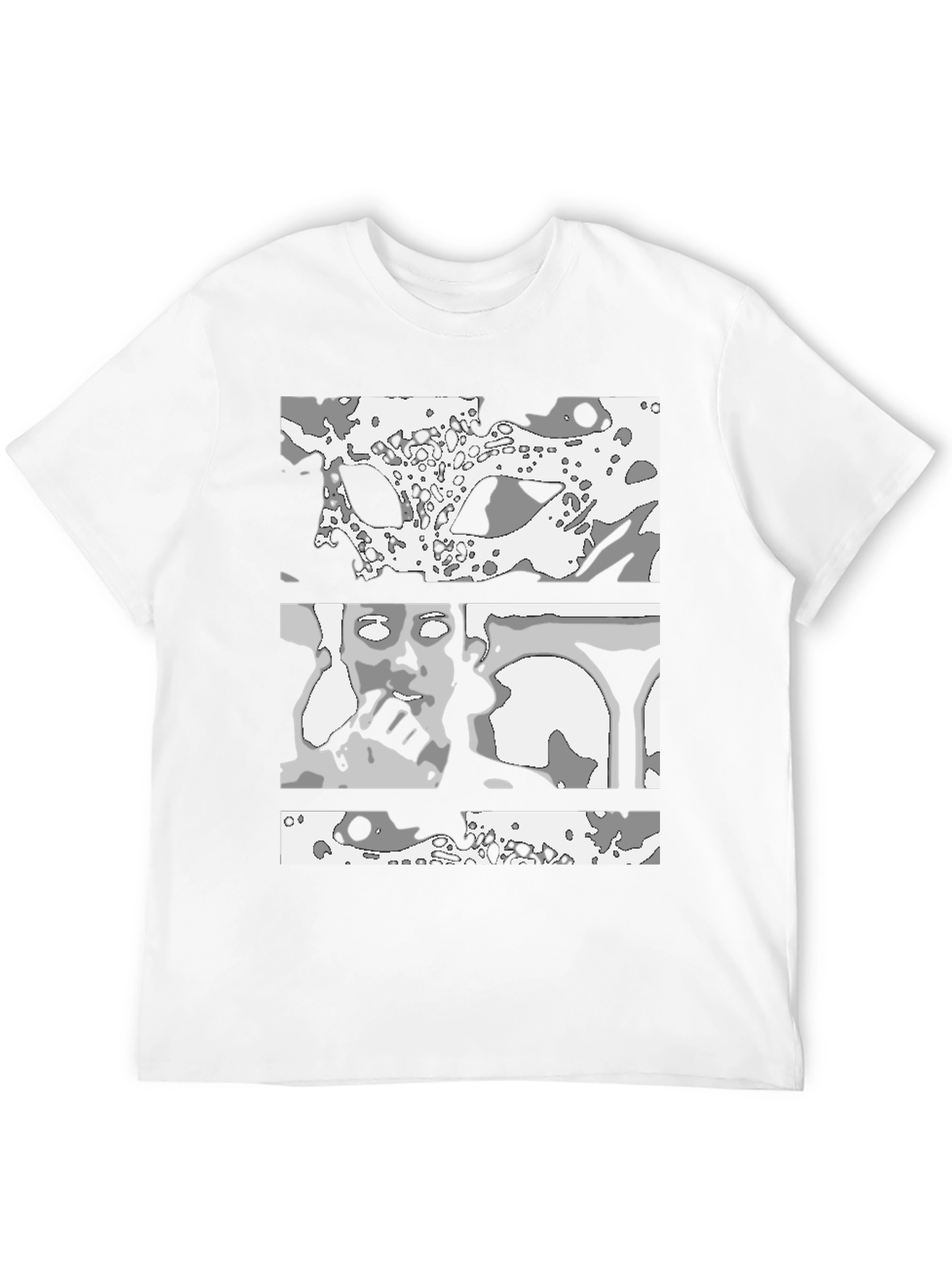 Black Abstract Graphic Print Black T-Shirt view 12