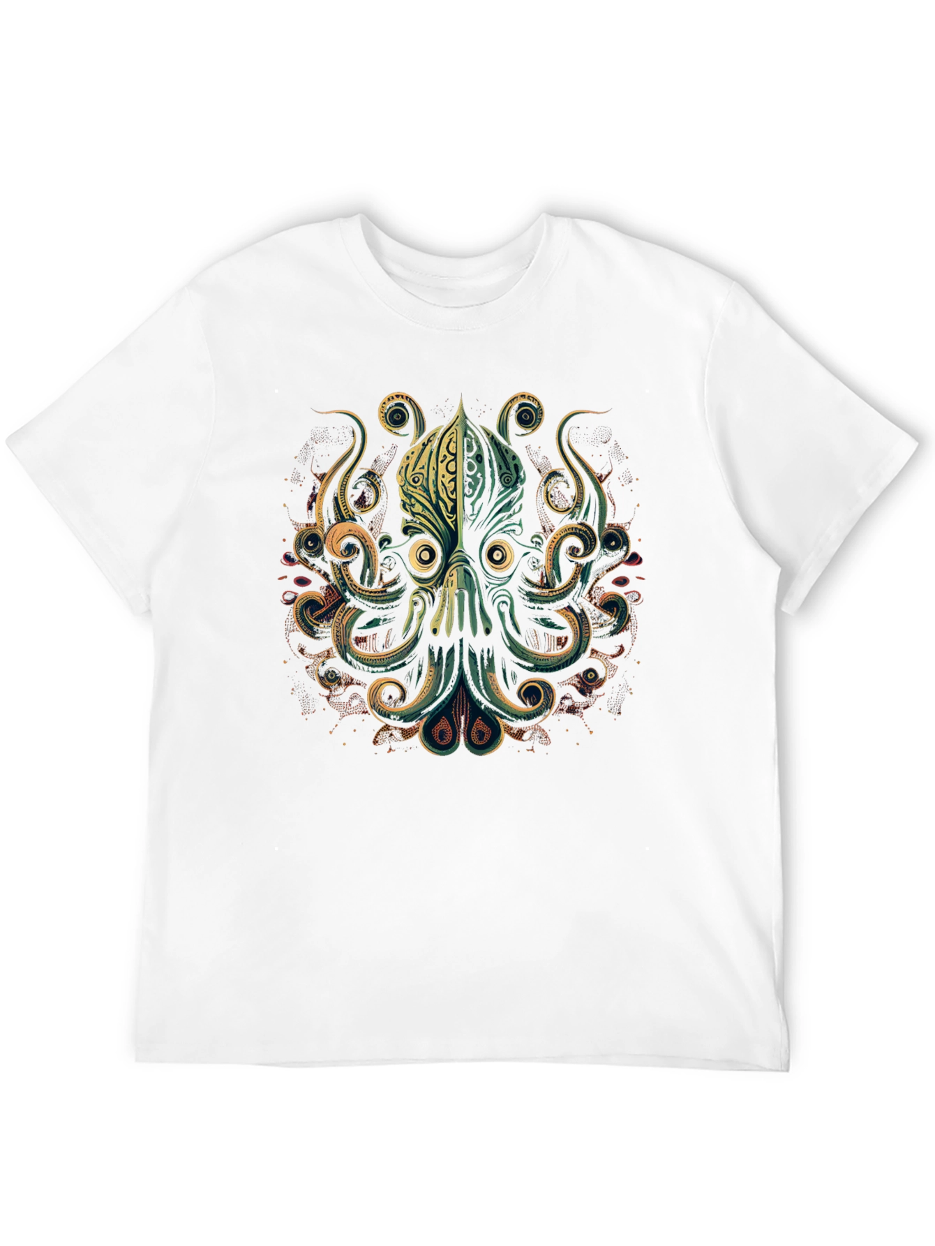 Black Octopus Graphic Black T-Shirt view 12