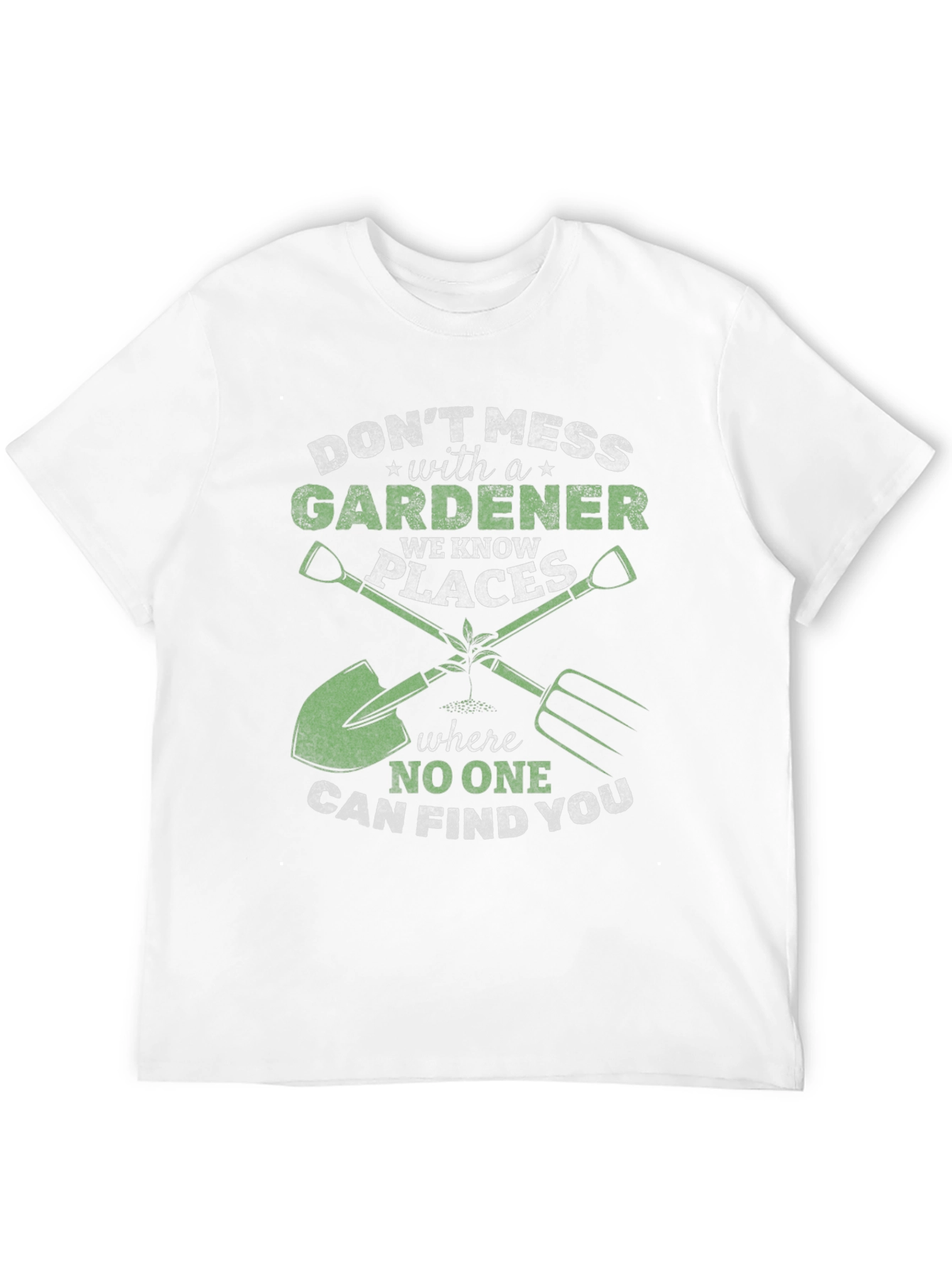 Black Don't Mess with a Gardener T-Shirt - Funny Gardening Gift view 12