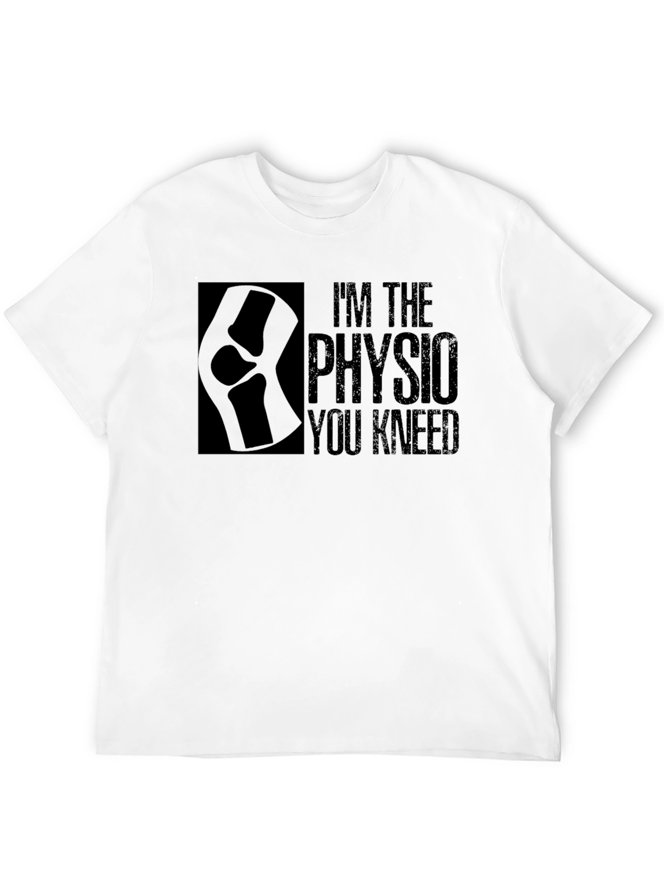 Black Physio Knee-d T-Shirt: Funny Therapy Shirt view 12