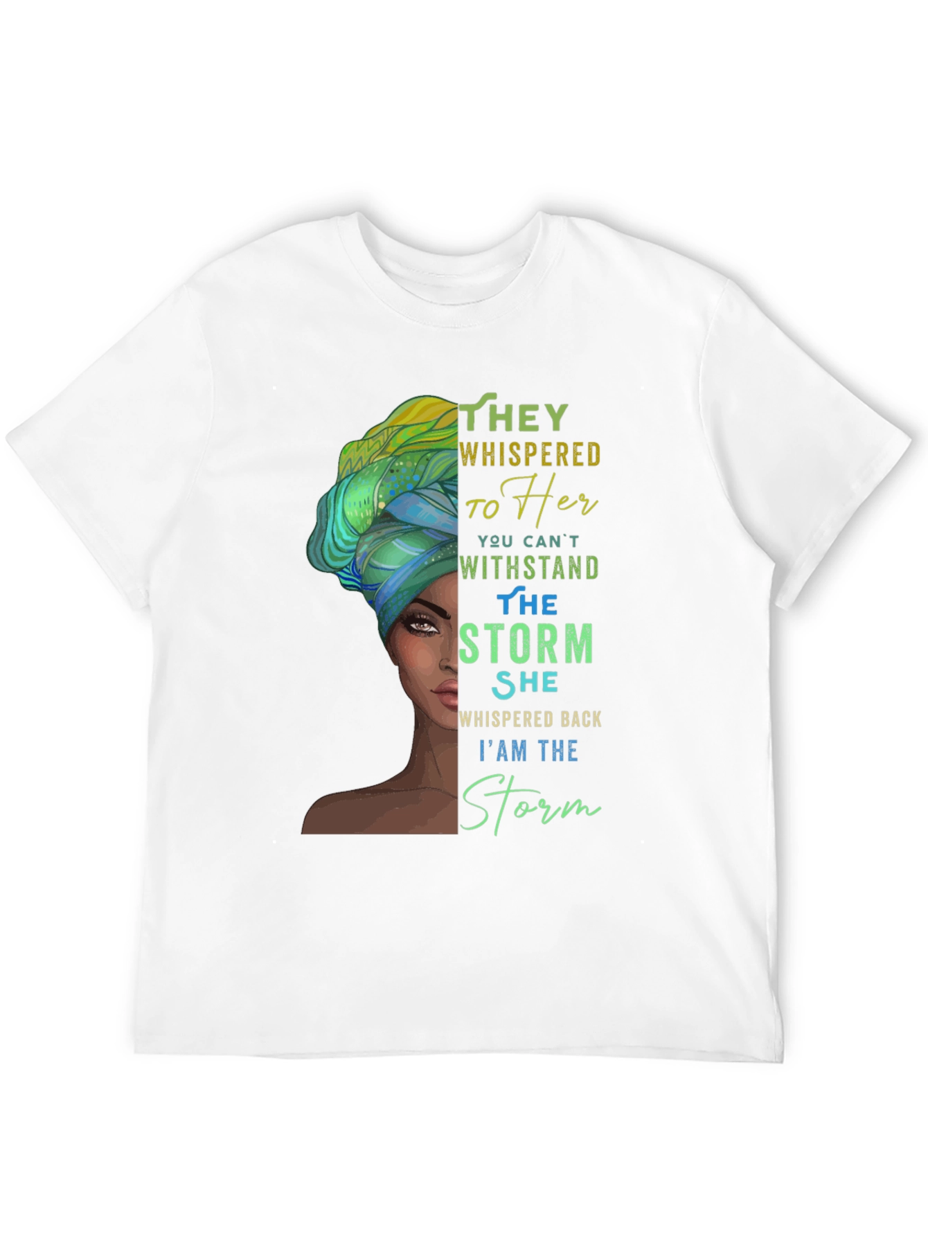 Black Empowered Woman T-Shirt: I am the Storm view 12