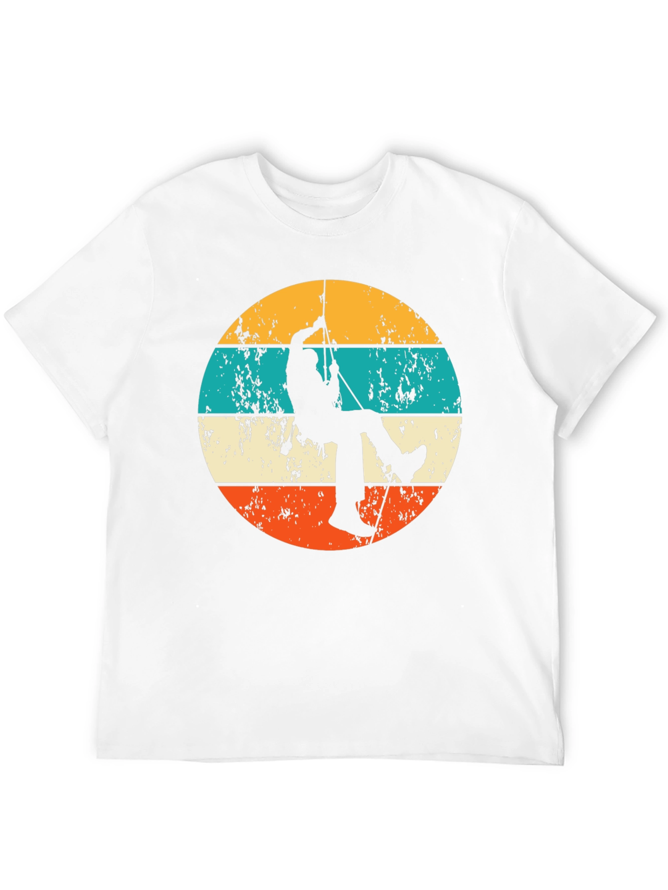 Black Retro Rock Climbing T-Shirt - Adventure Apparel view 12