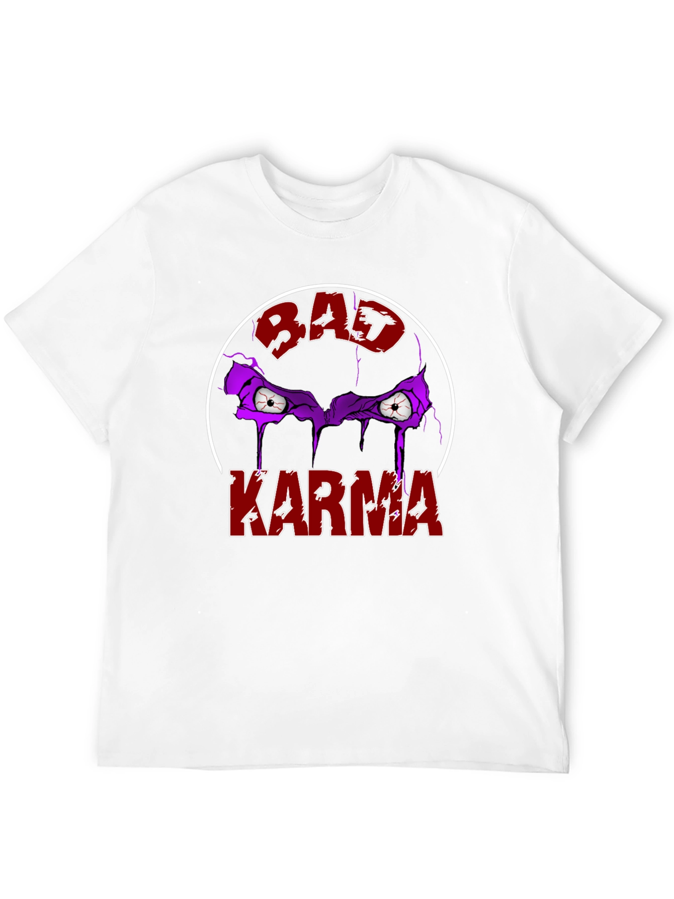 Black Bad Karma Graphic T-Shirt view 12