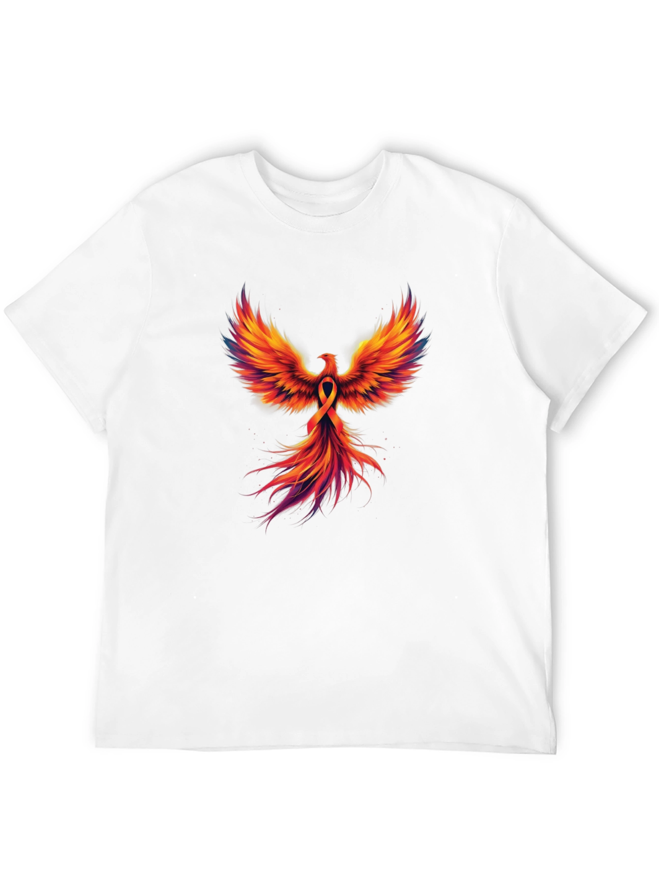 Black Phoenix Rising Graphic T-Shirt - Black view 12