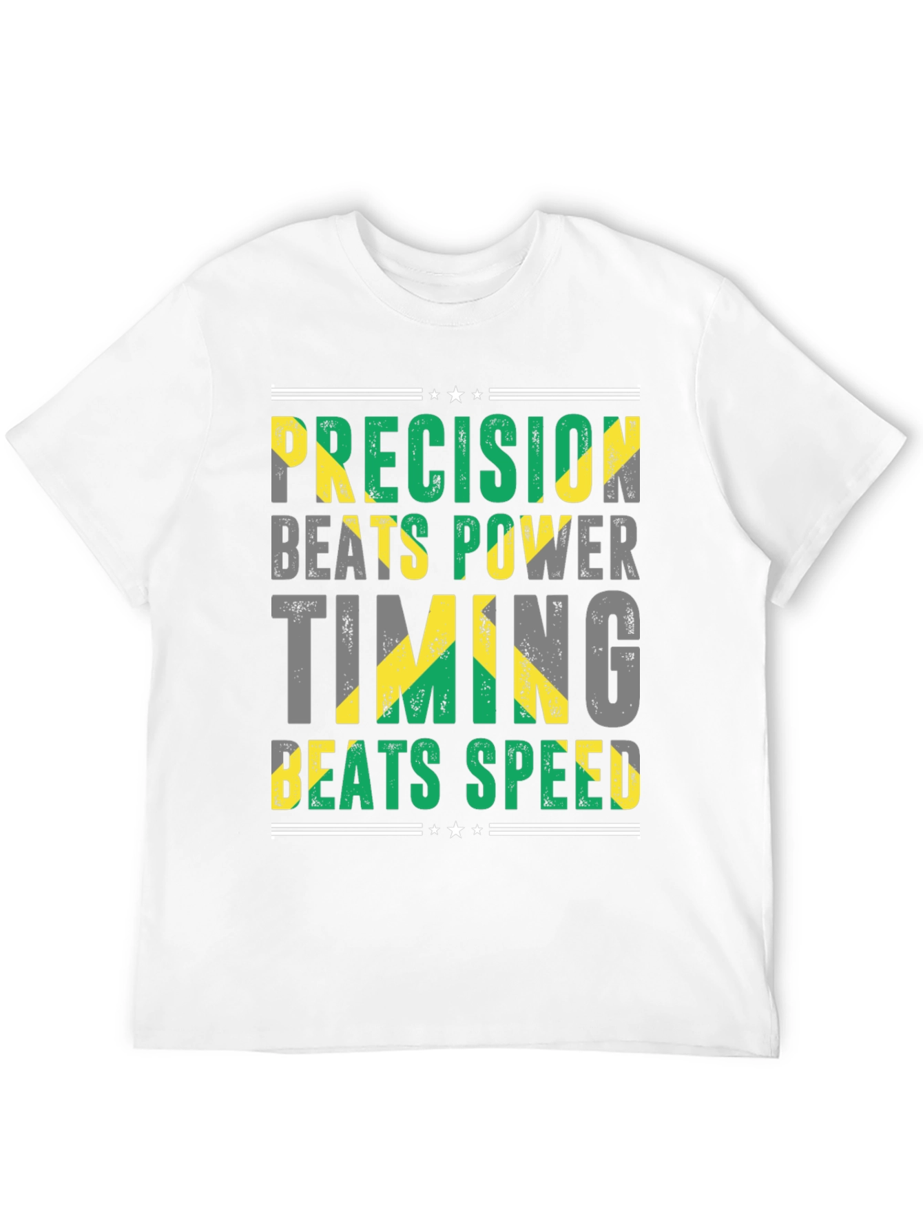 Black Precision Beats Power Jamaica T-Shirt view 12