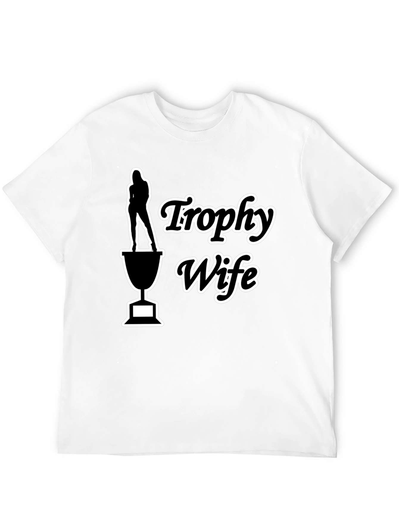 Black Trophy Wife Graphic Tee - Funny Novelty T-Shirt view 12