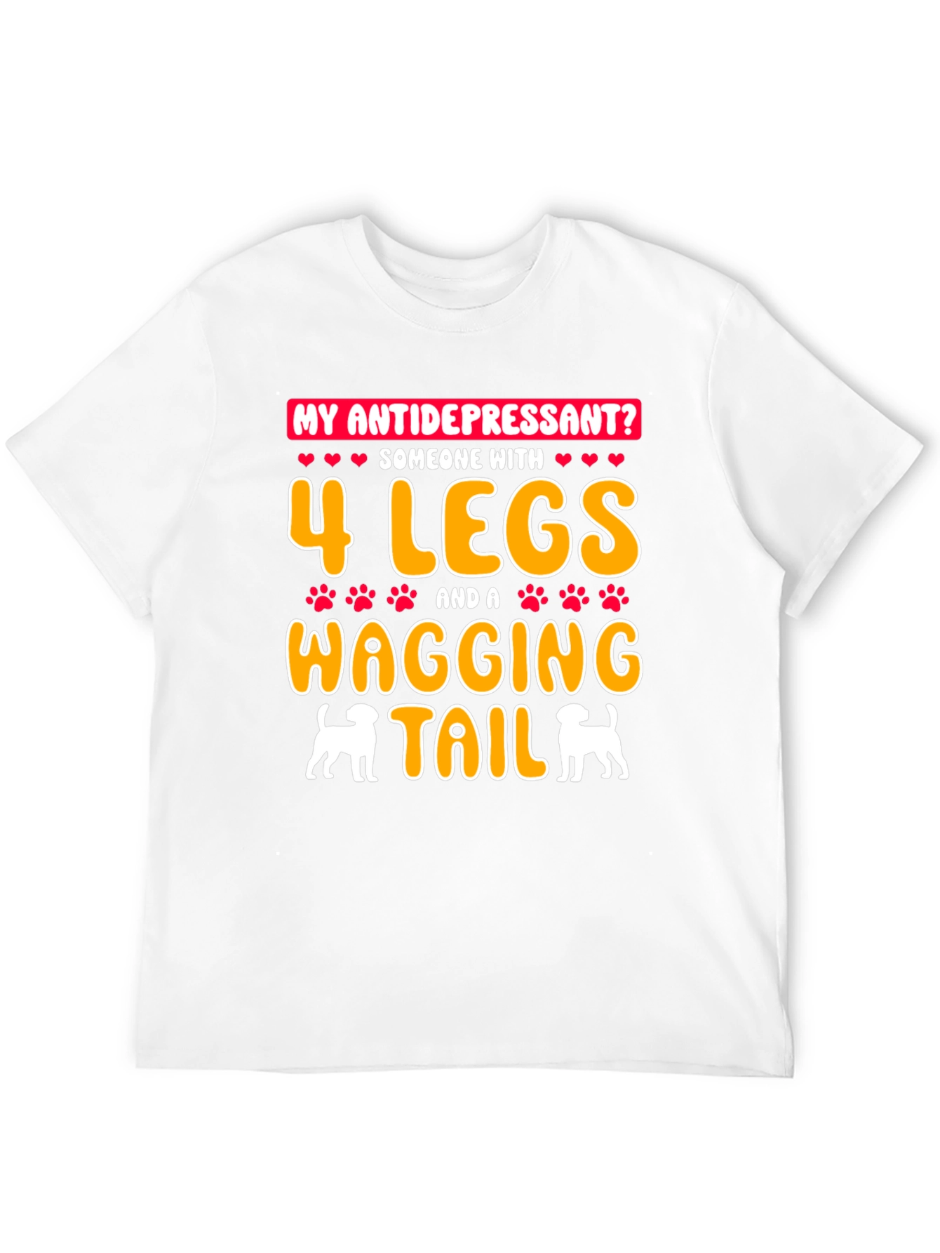 Black My Antidepressant Dog Lover T-Shirt view 12