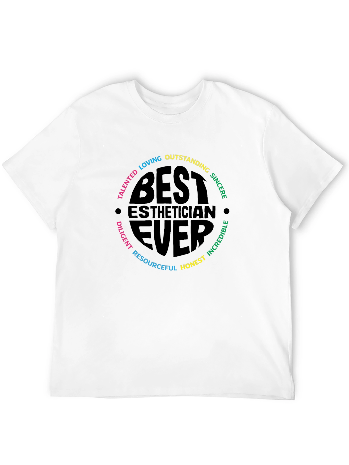 Black Best Esthetician Ever T-Shirt - Gift for Cosmetologists view 12
