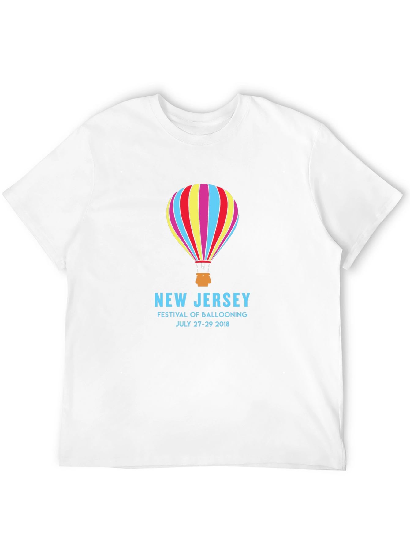 Black New Jersey Balloon Festival Black T-Shirt view 12